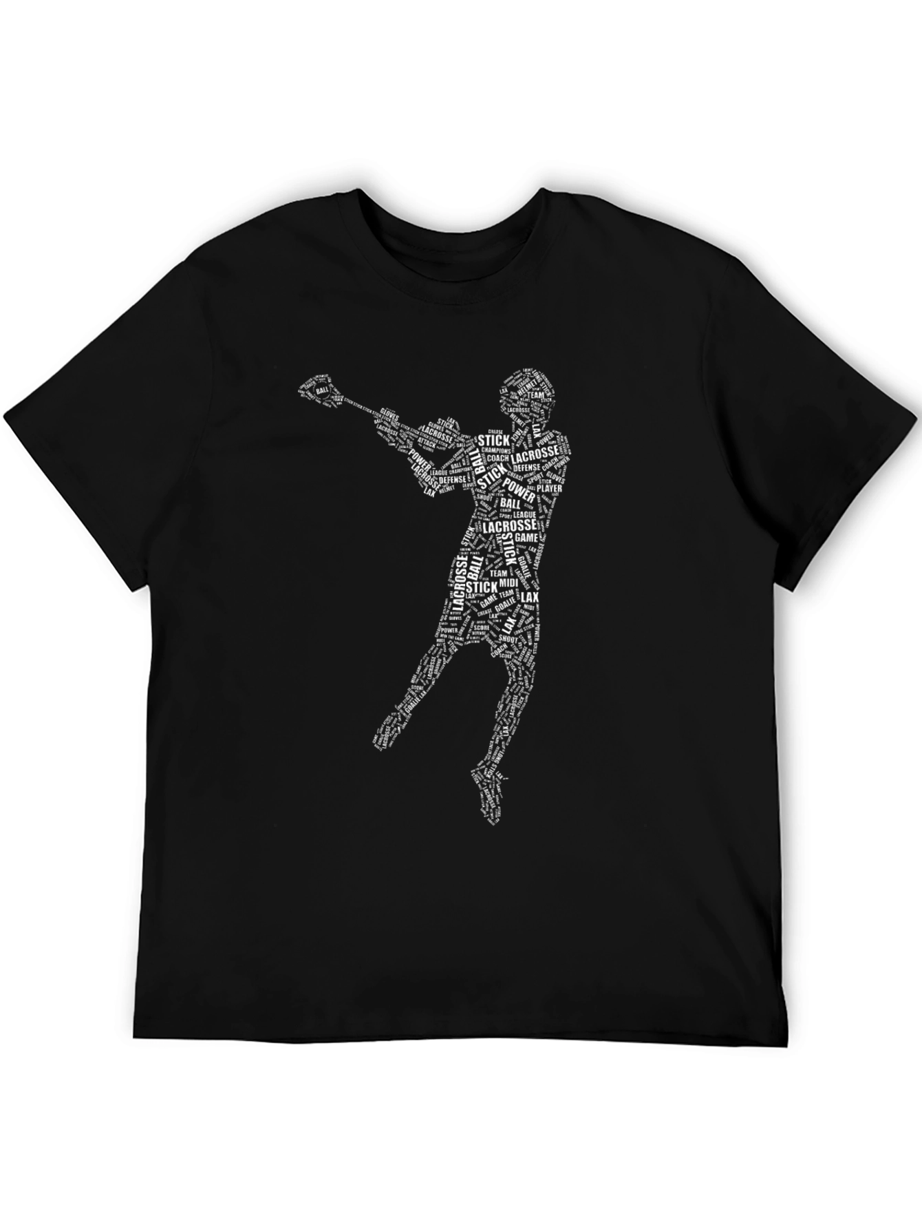 Lacrosse Word Art T-Shirt