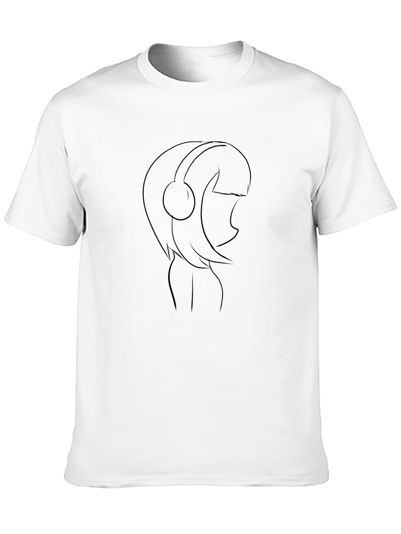 Cool Graphic Print Tee - Black