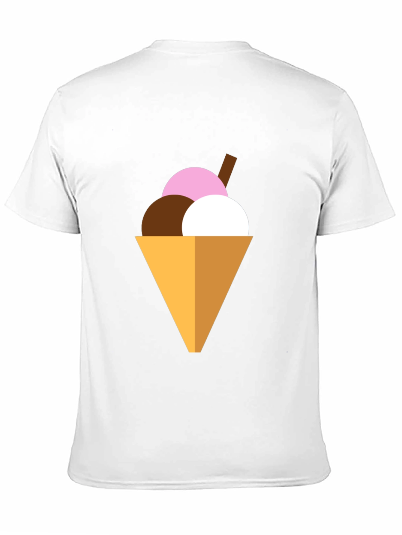 Ice Cream Cone Graphic Tee - Black