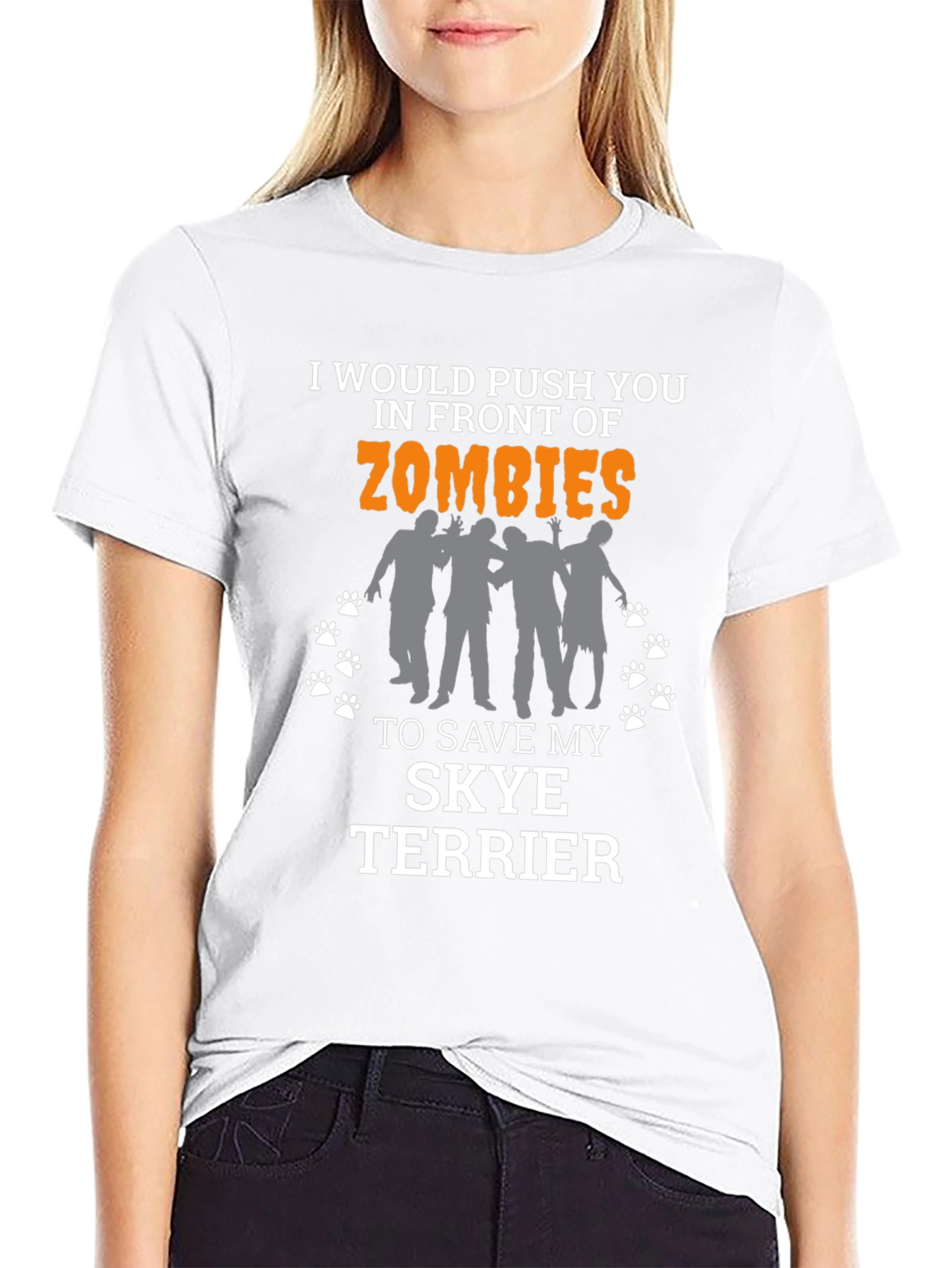 Zombie Skye Terrier T-Shirt