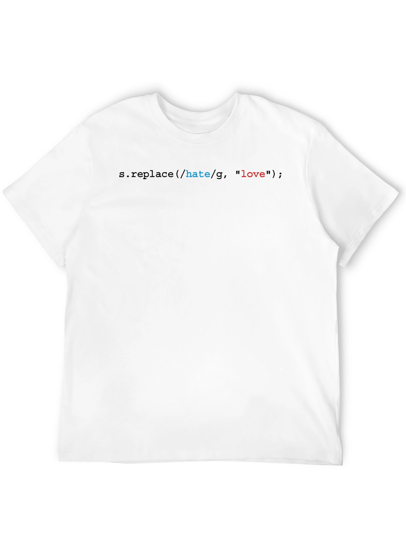 Replace Hate With Love Graphic Tee - Black
