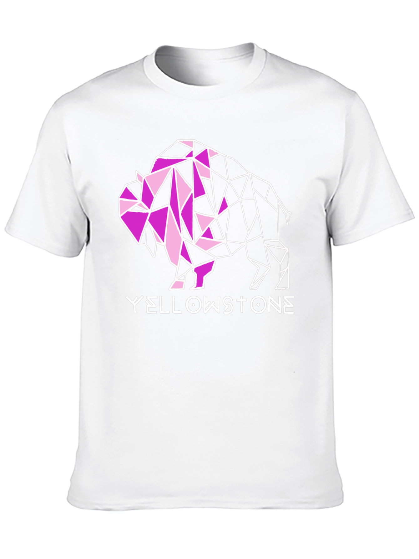 Geometric Buffalo Yellowstone Graphic Tee