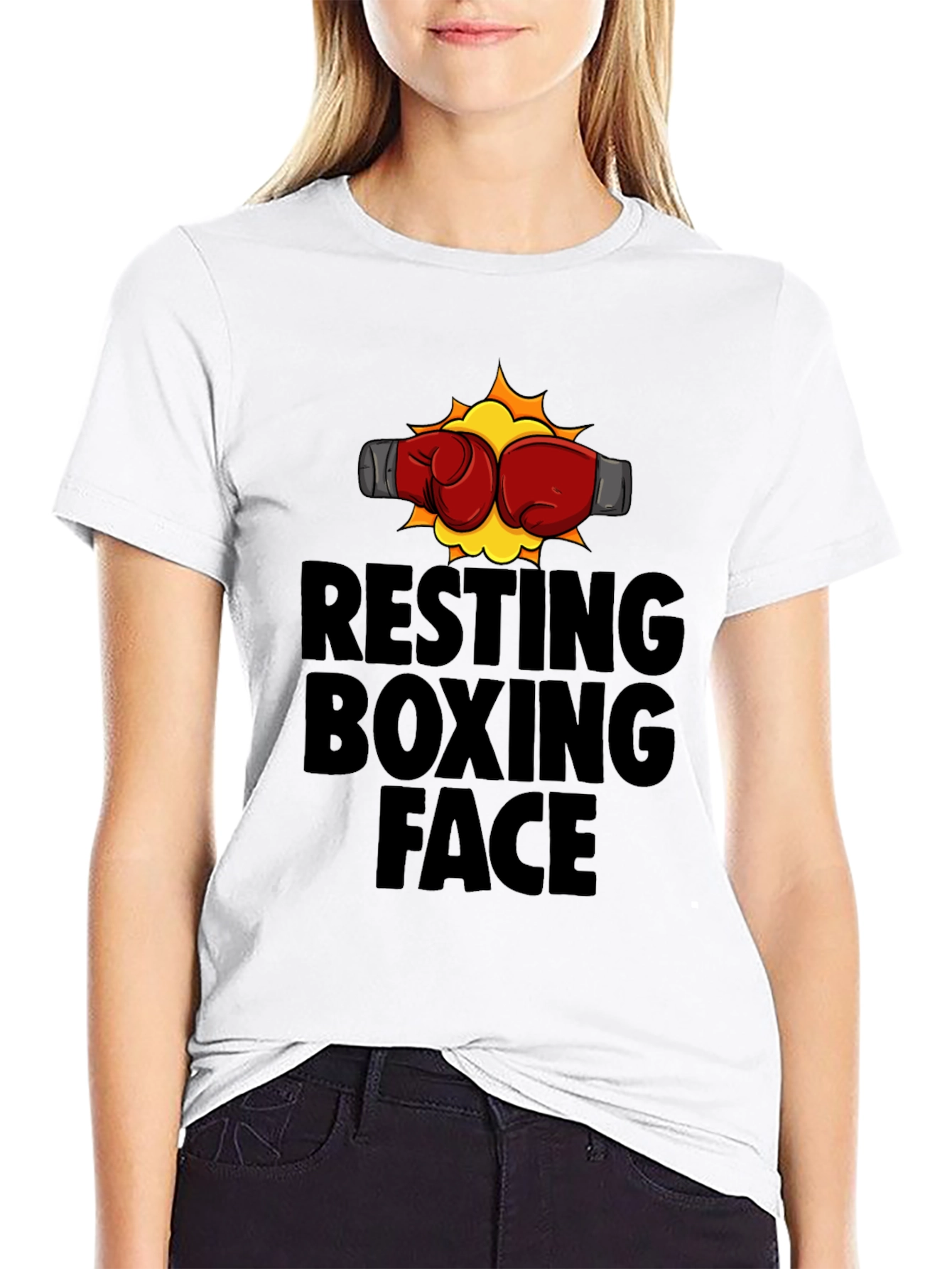 Resting Boxing Face Graphic Tee