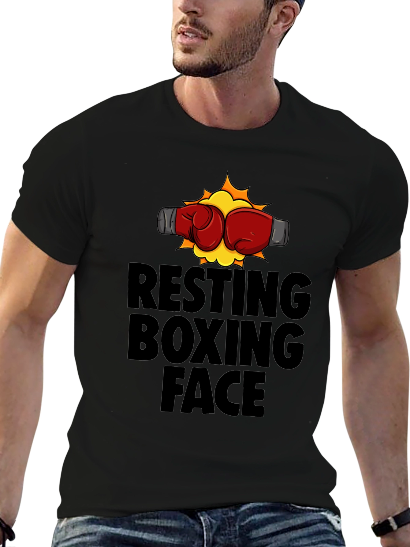 Resting Boxing Face Graphic Tee