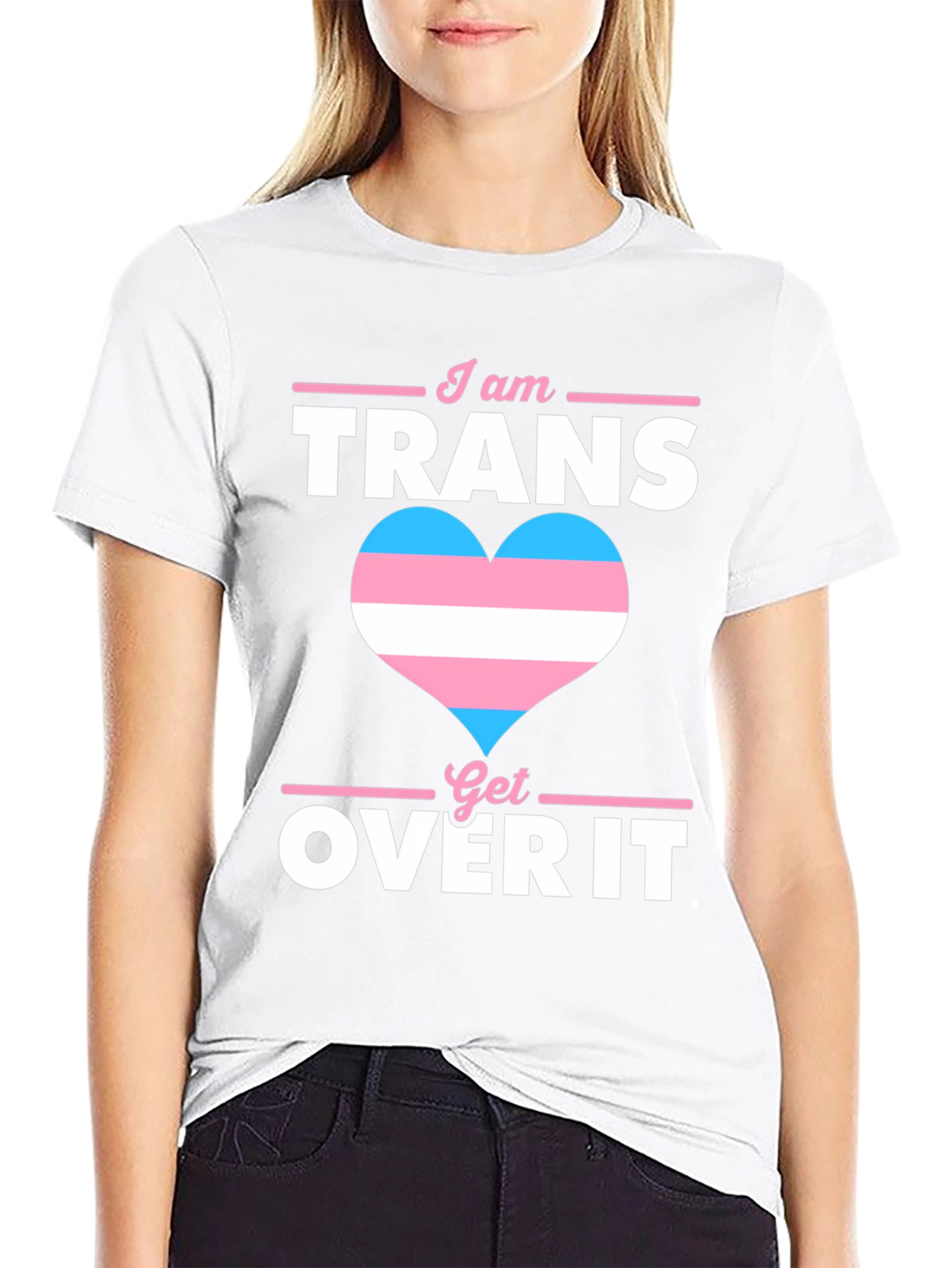 I am Trans Get Over It T-Shirt Pride LGBTQ