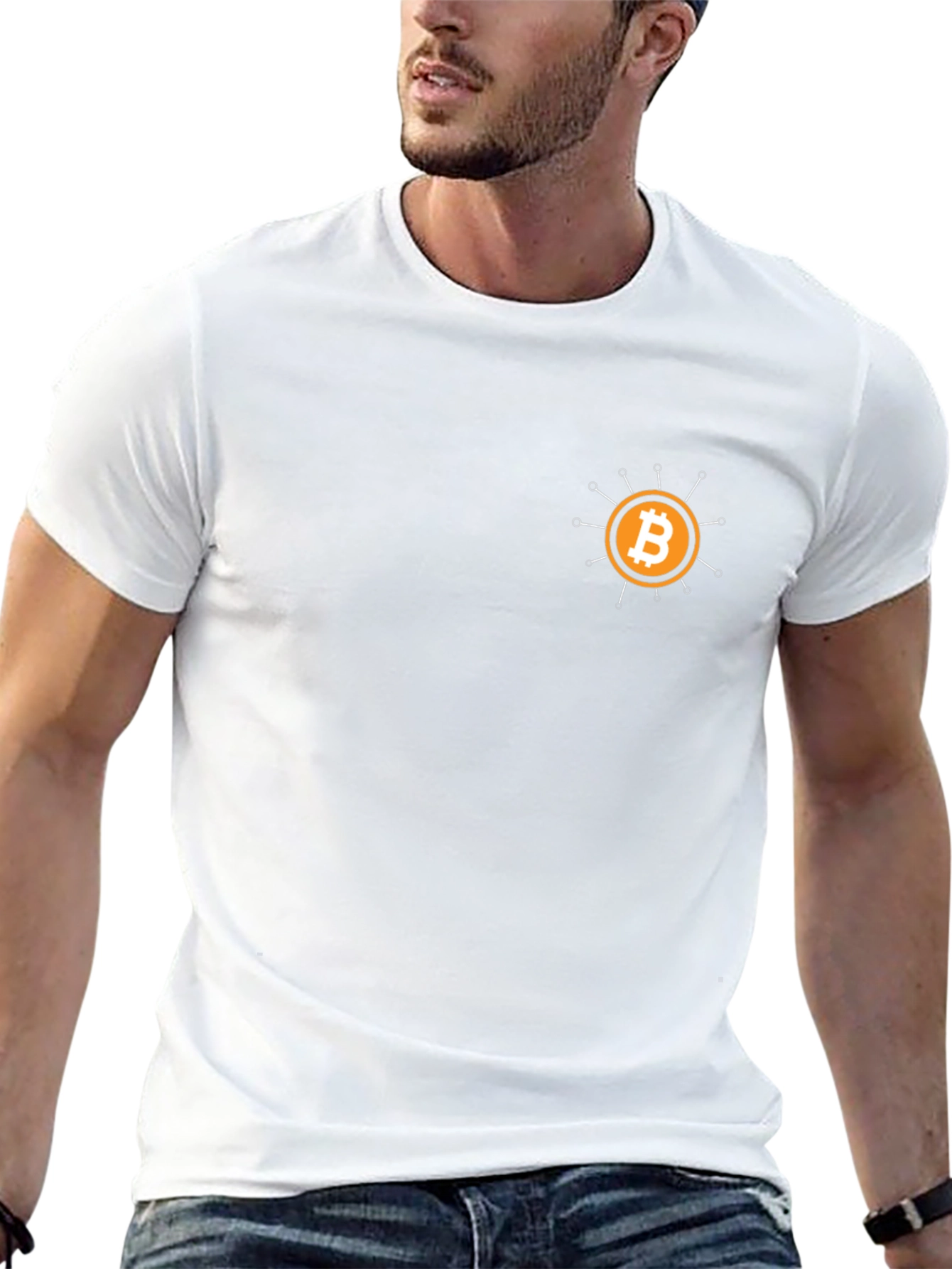 Bitcoin Crypto Black Tee - Stylish Bitcoin Design