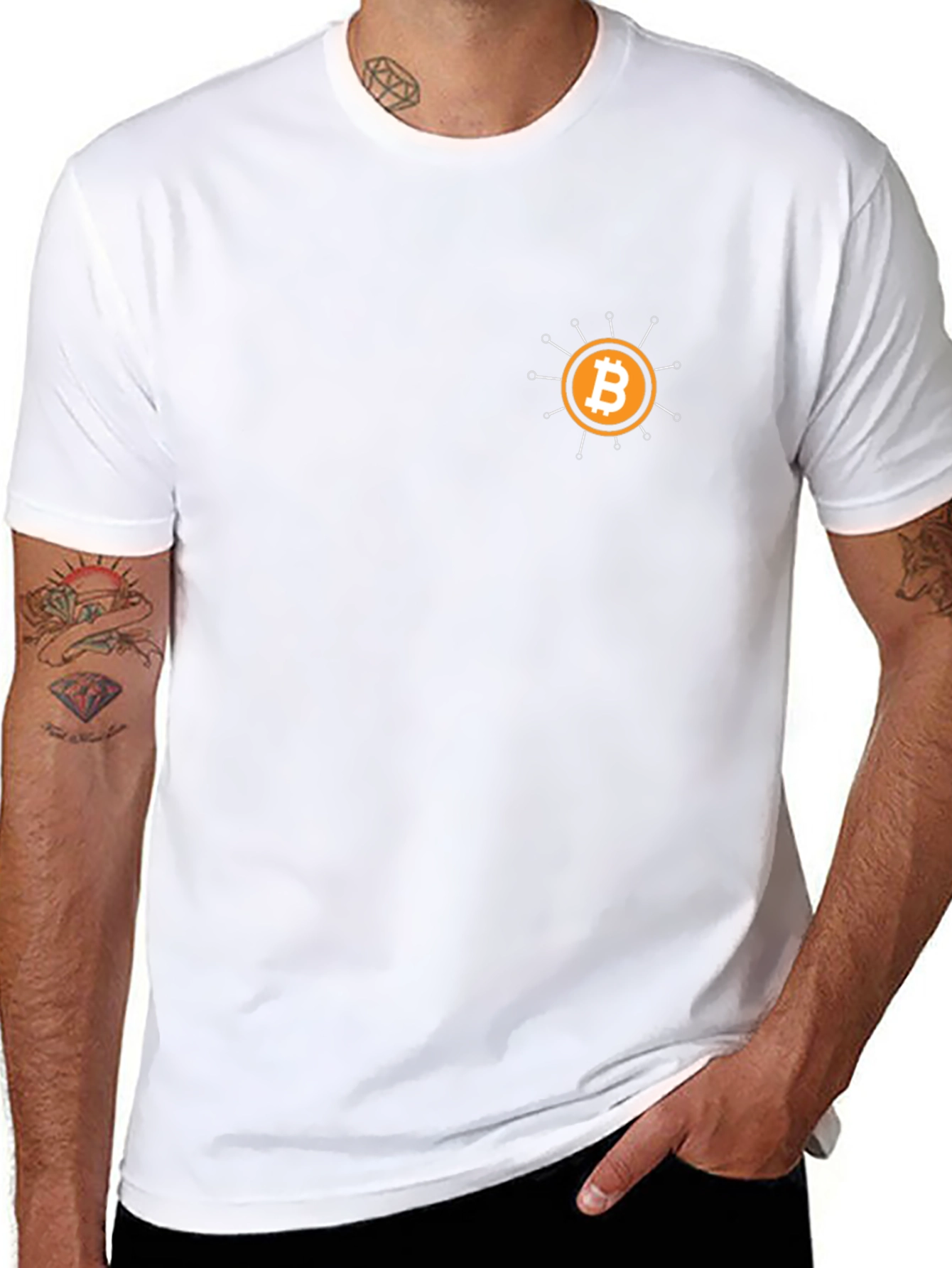 Bitcoin Crypto Black Tee - Stylish Bitcoin Design