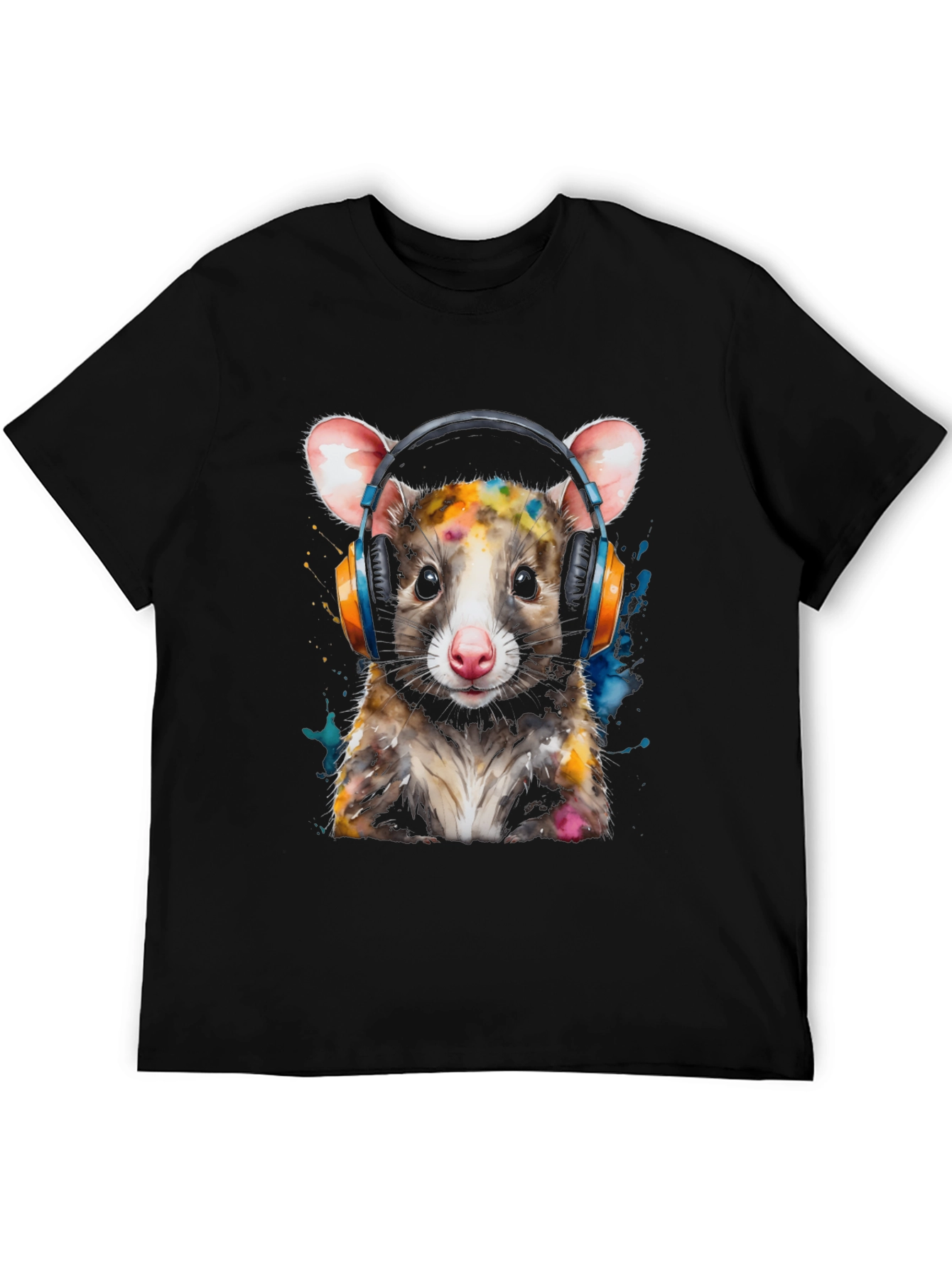Possum DJ T-Shirt - Cool Animal Graphic Tee