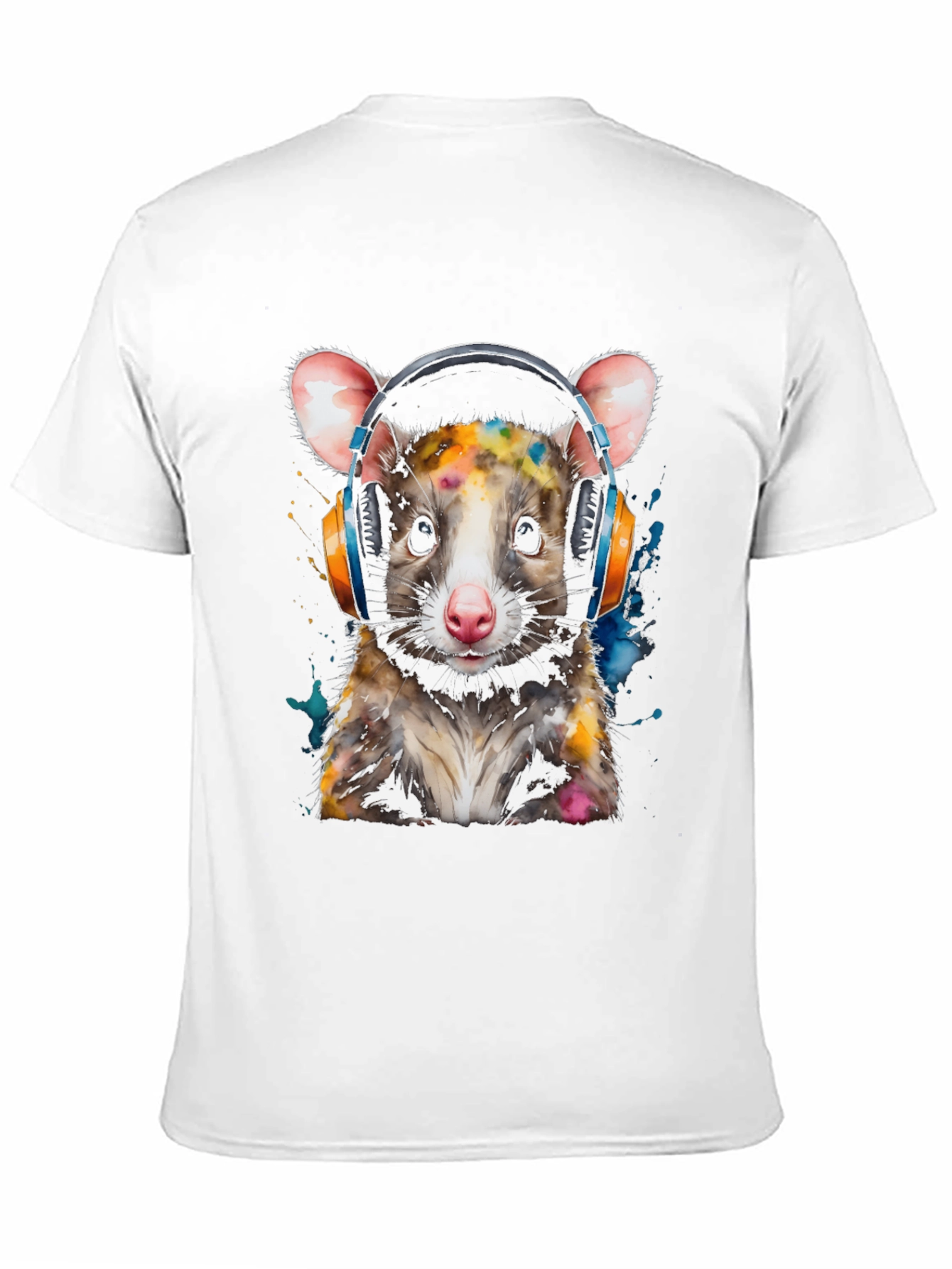Possum DJ T-Shirt - Cool Animal Graphic Tee