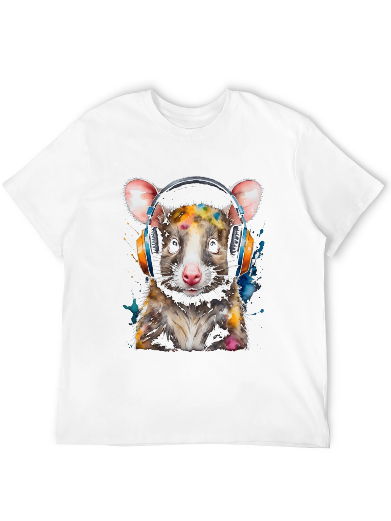 Possum DJ T-Shirt - Cool Animal Graphic Tee