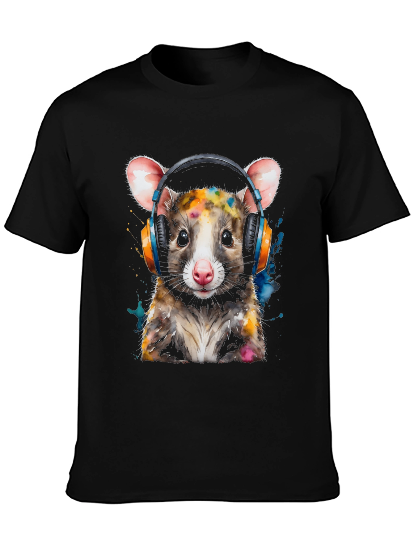 Possum DJ T-Shirt - Cool Animal Graphic Tee