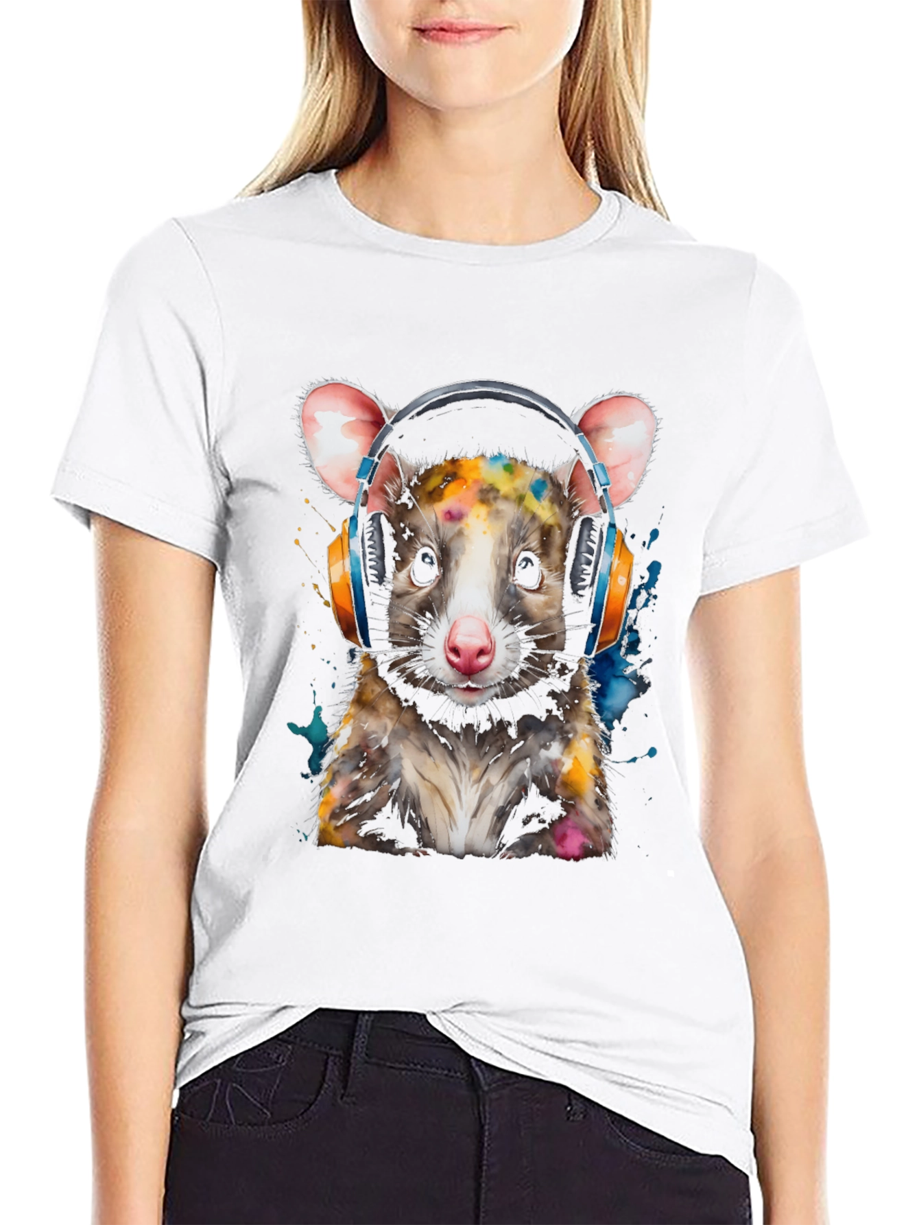 Possum DJ T-Shirt - Cool Animal Graphic Tee