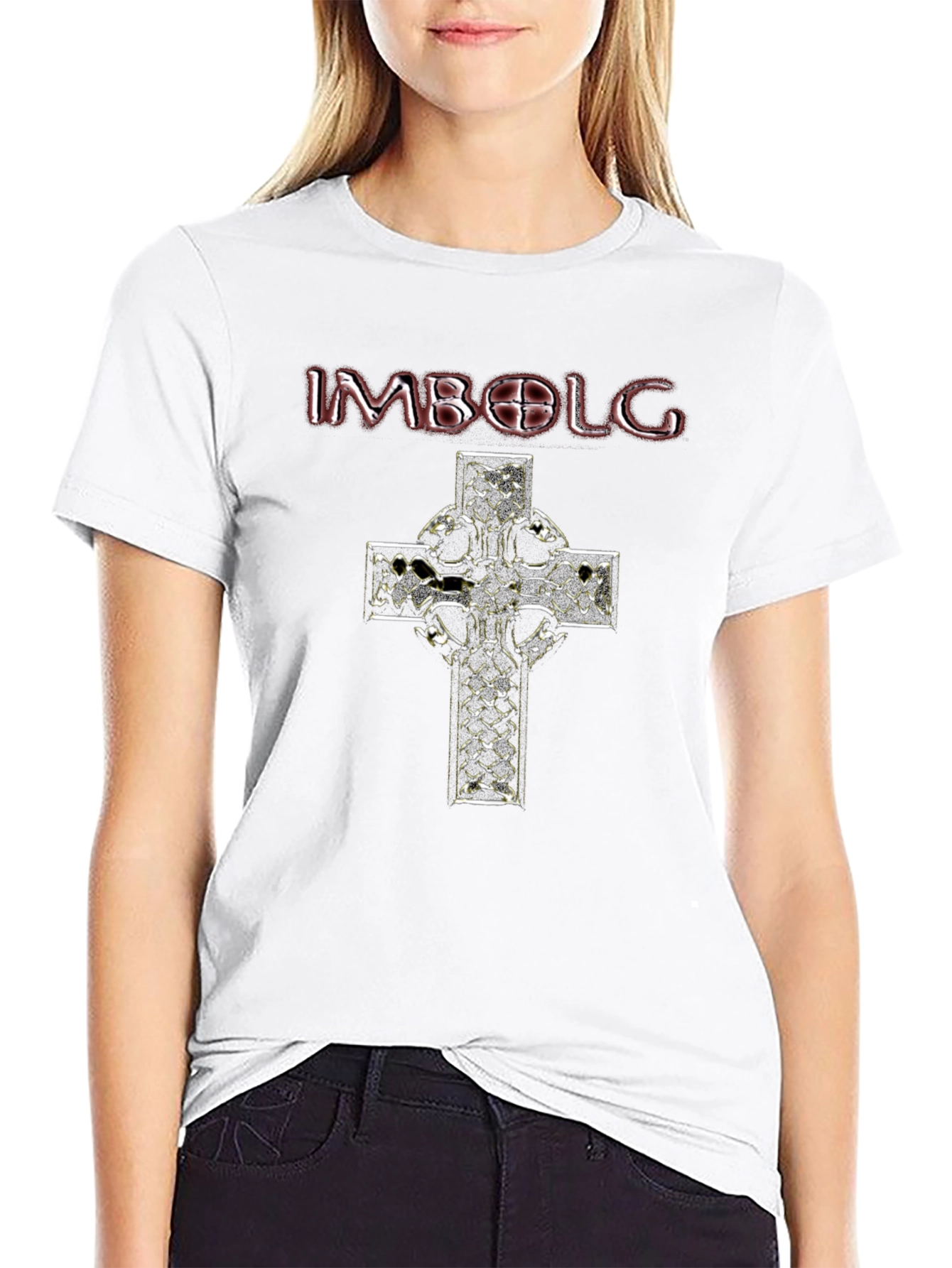 Imbolg Celtic Cross Graphic T-Shirt - Mens