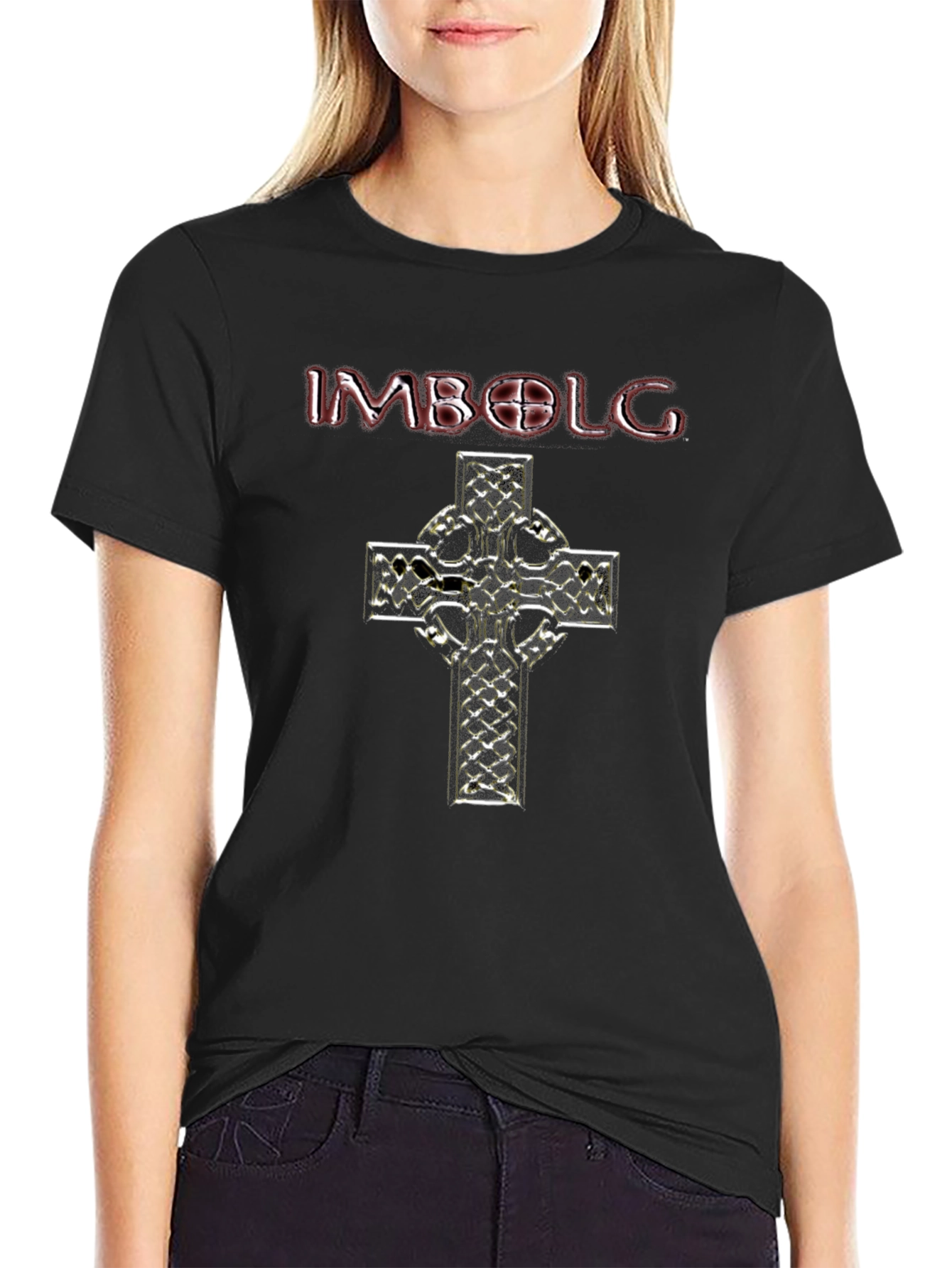 Imbolg Celtic Cross Graphic T-Shirt - Mens