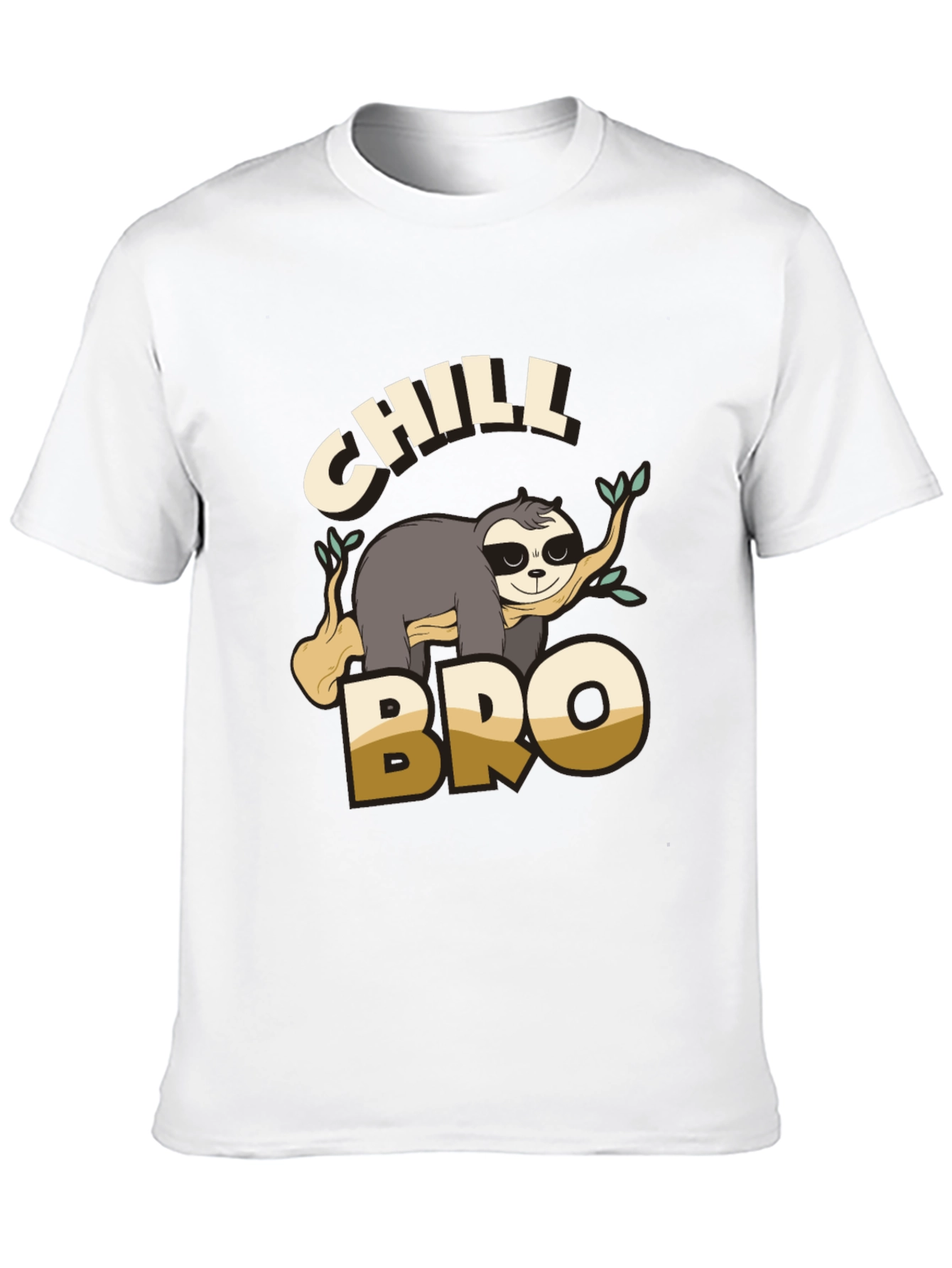Chill Bro Sloth Graphic T-Shirt