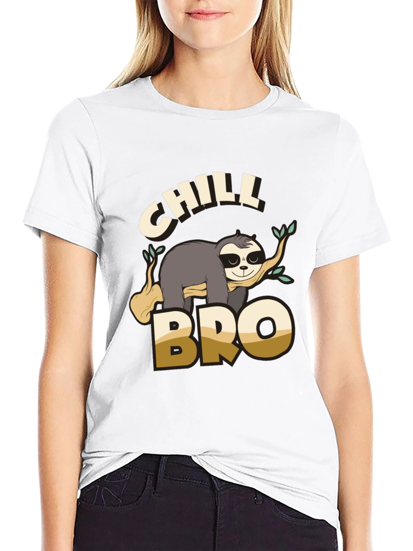 Chill Bro Sloth Graphic T-Shirt