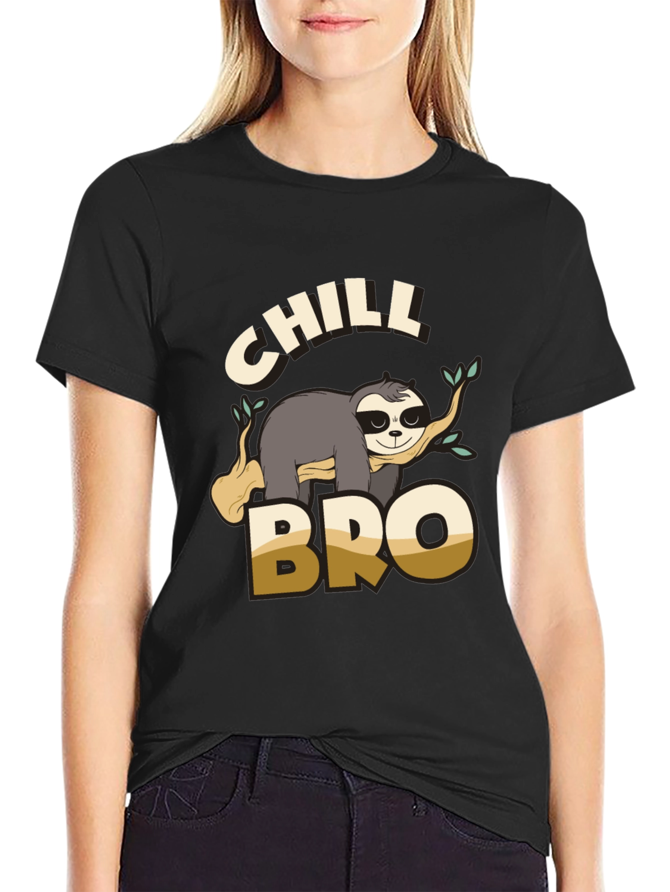 Chill Bro Sloth Graphic T-Shirt
