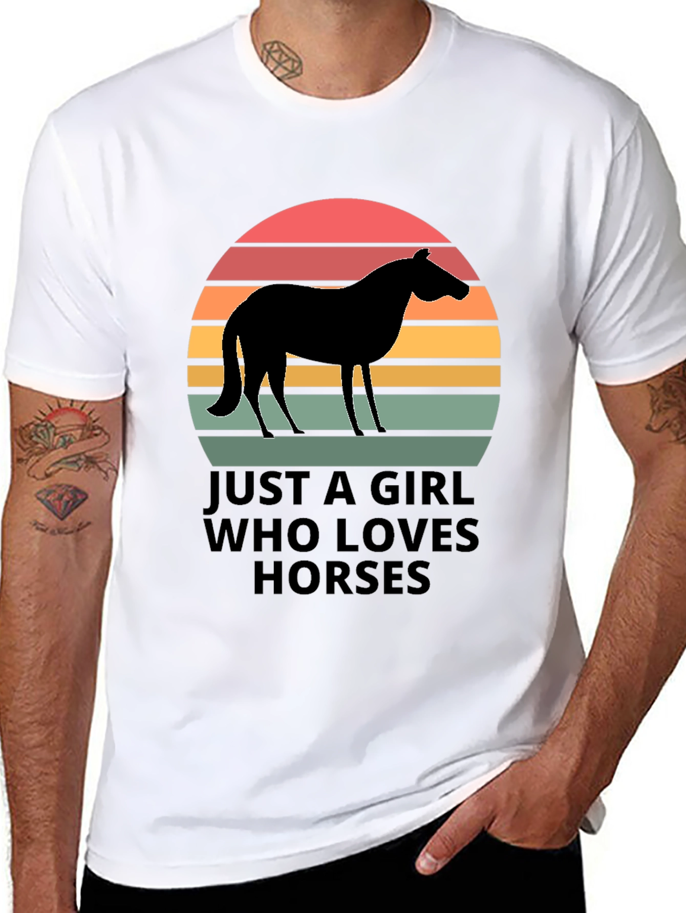 Just A Girl Who Loves Horses Tee
