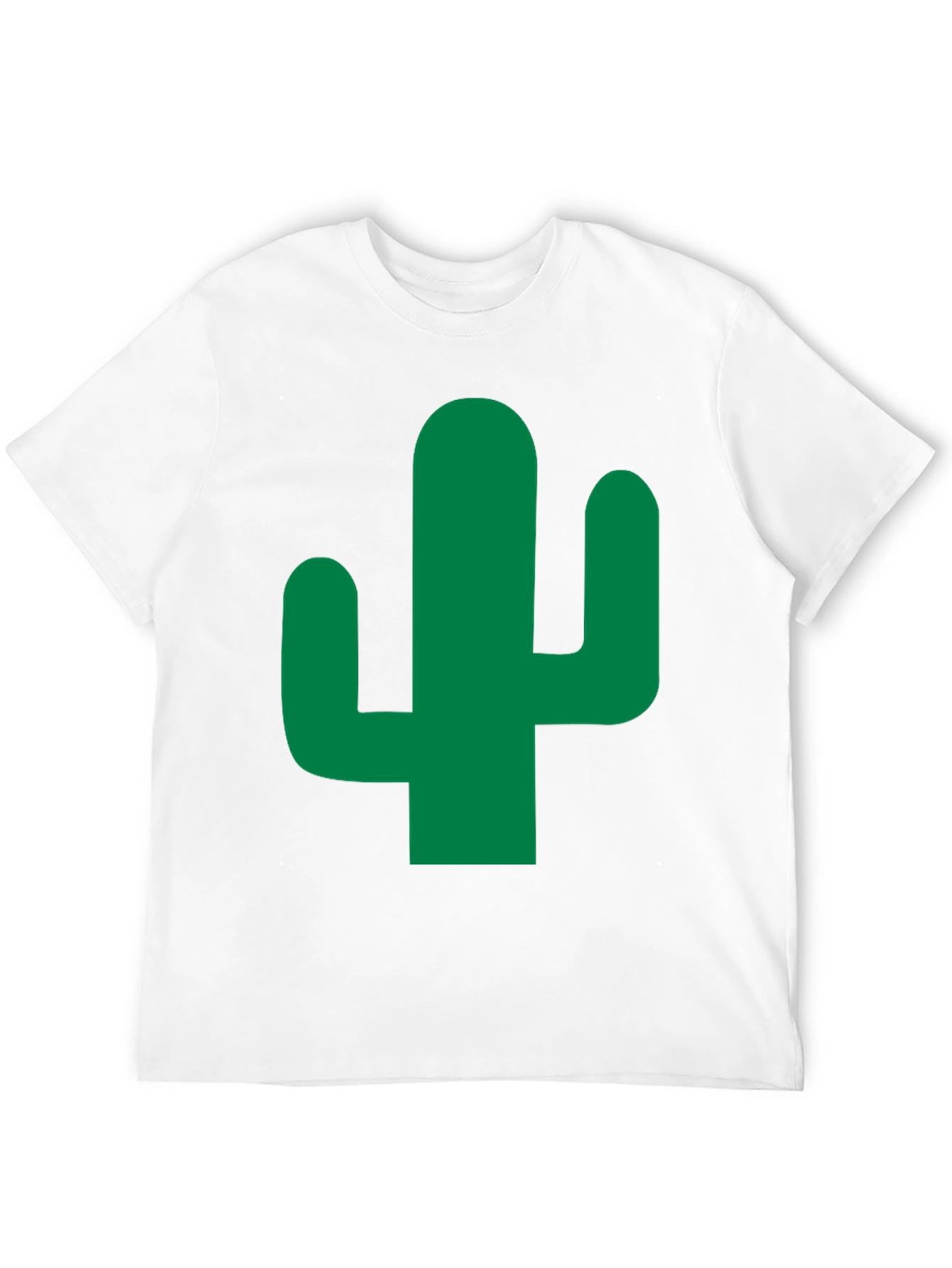 Cactus Graphic Tee - Mens Black Cotton T-Shirt
