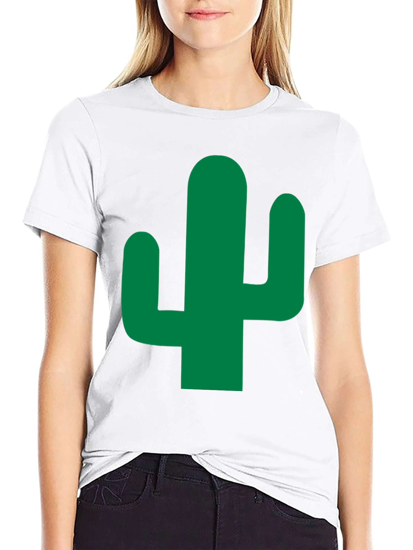 Cactus Graphic Tee - Mens Black Cotton T-Shirt