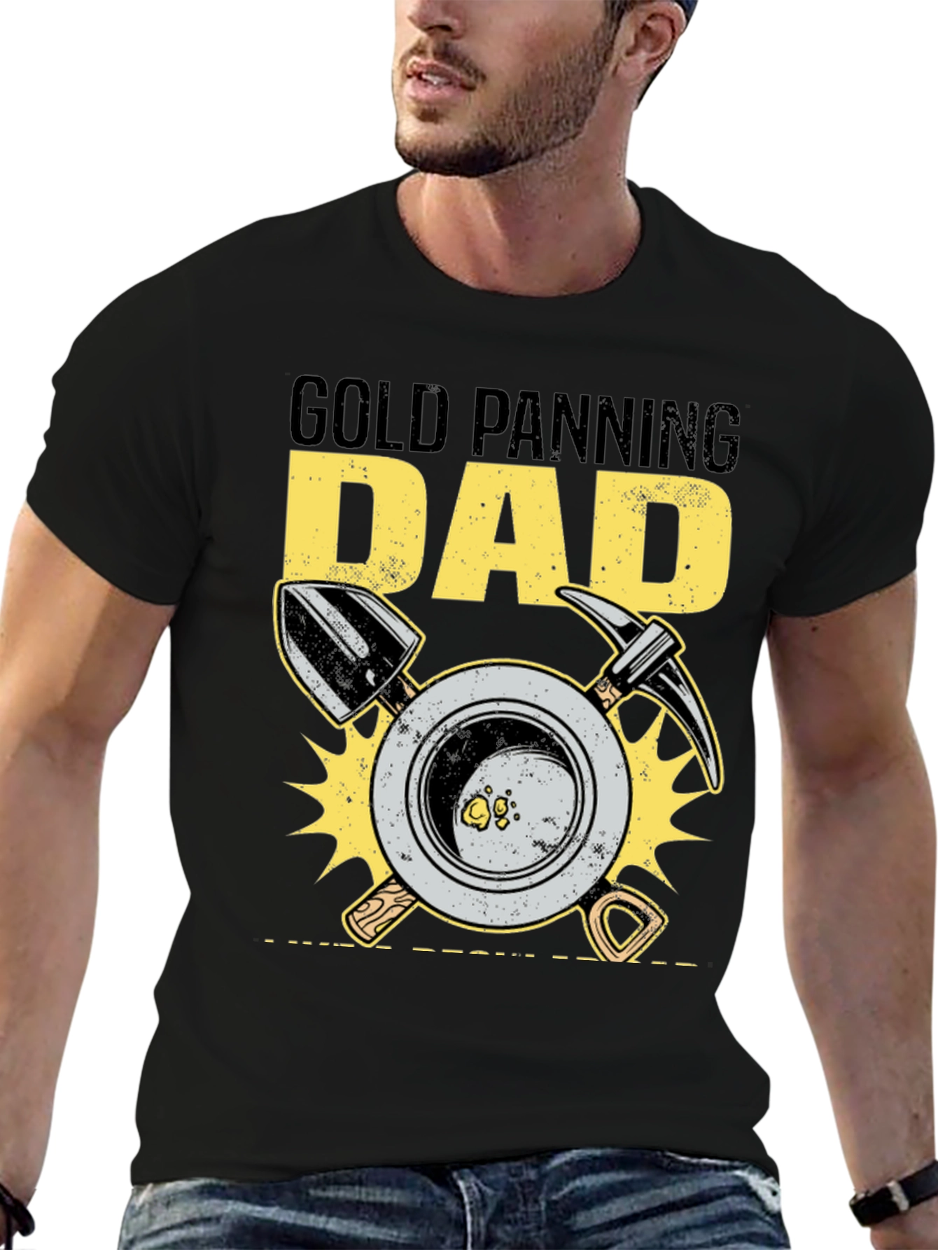 Gold Panning Dad Graphic T-Shirt