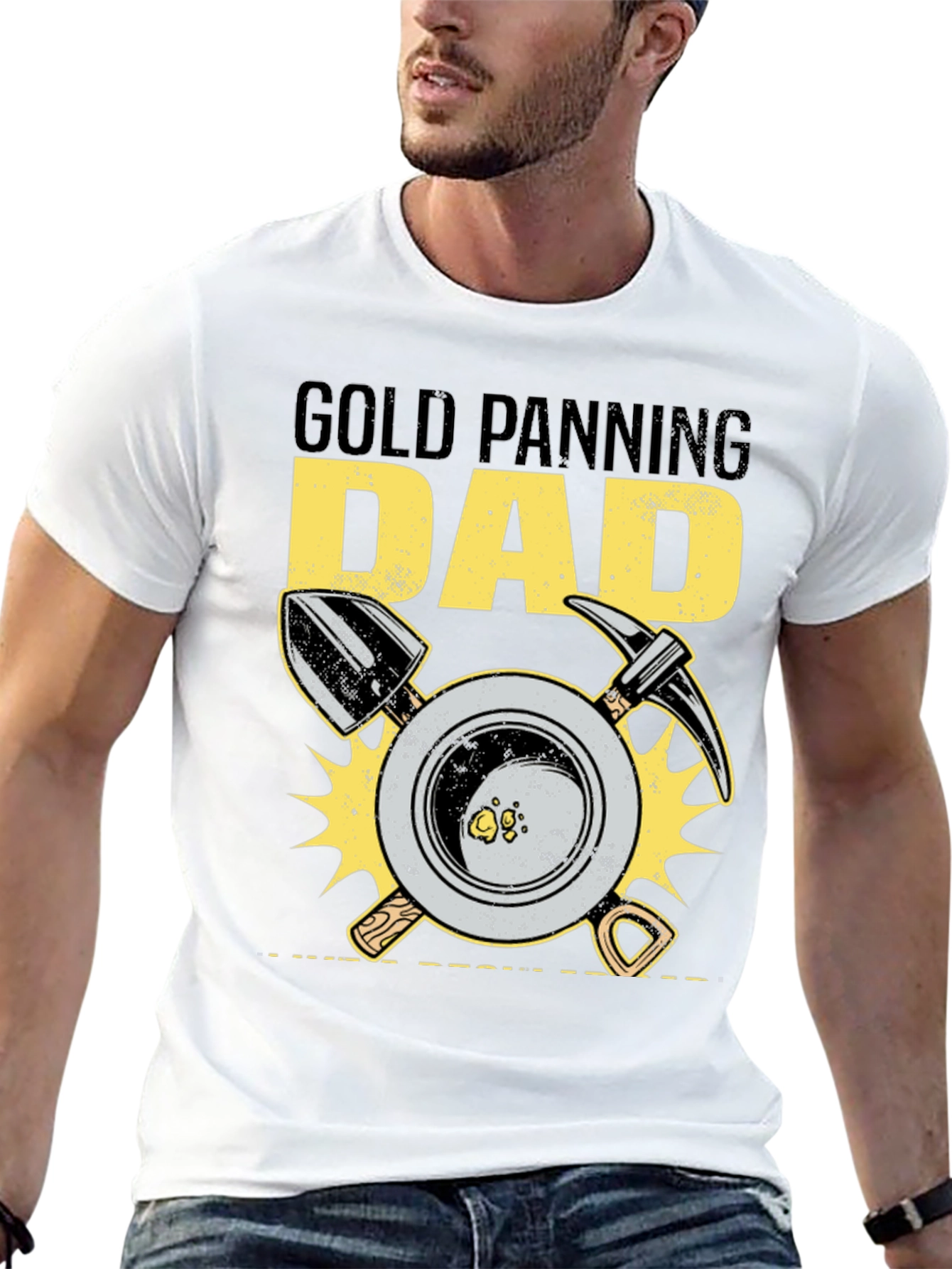 Gold Panning Dad Graphic T-Shirt