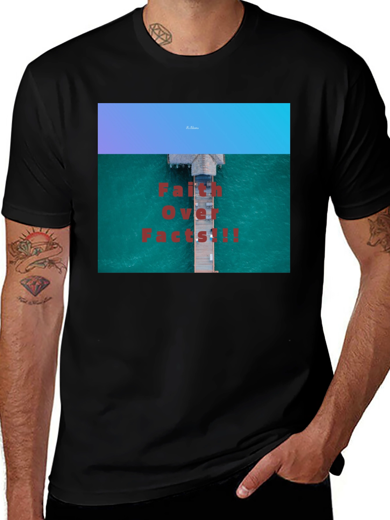 Faith Over Facts Black T-Shirt