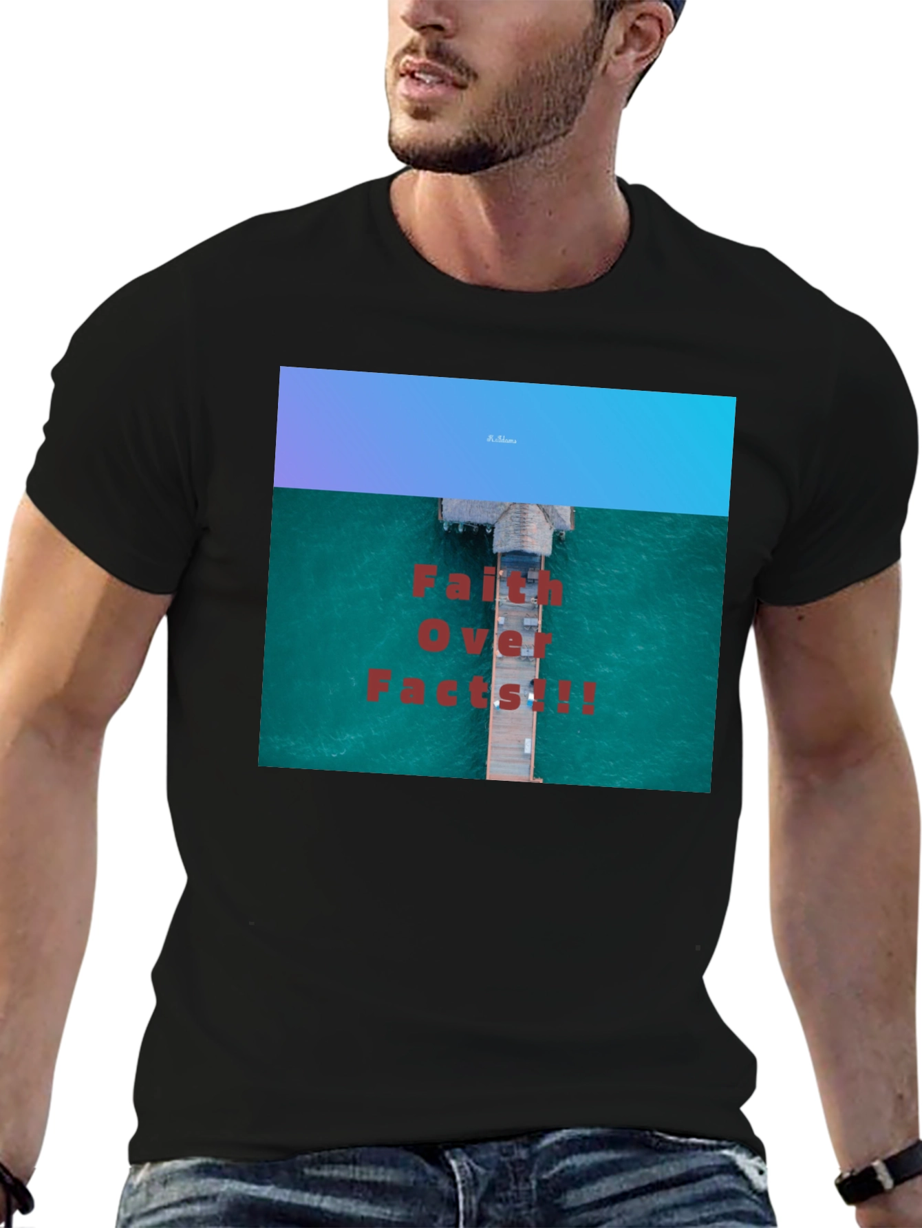 Faith Over Facts Black T-Shirt