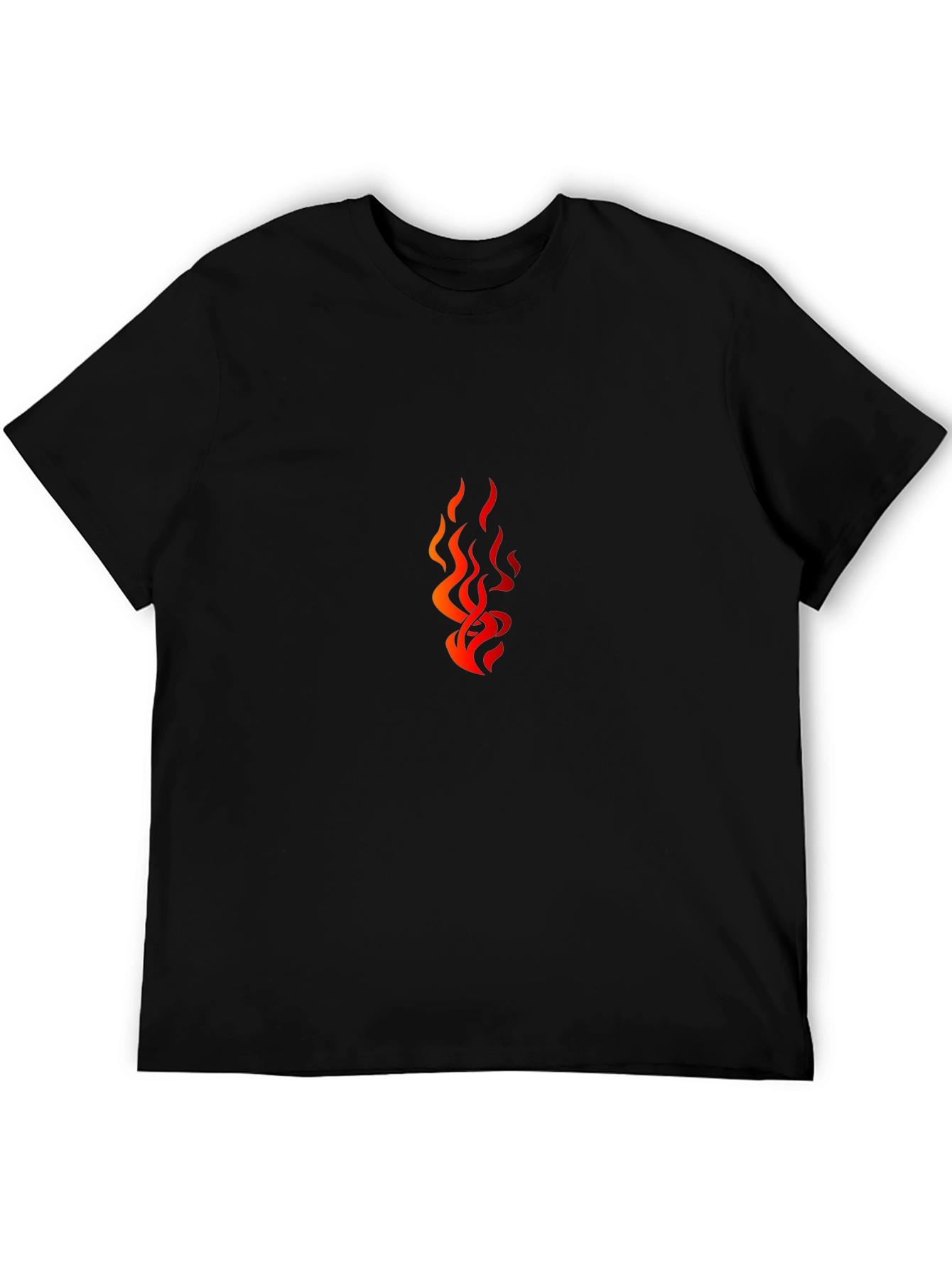 Flame Graphic Black T-Shirt