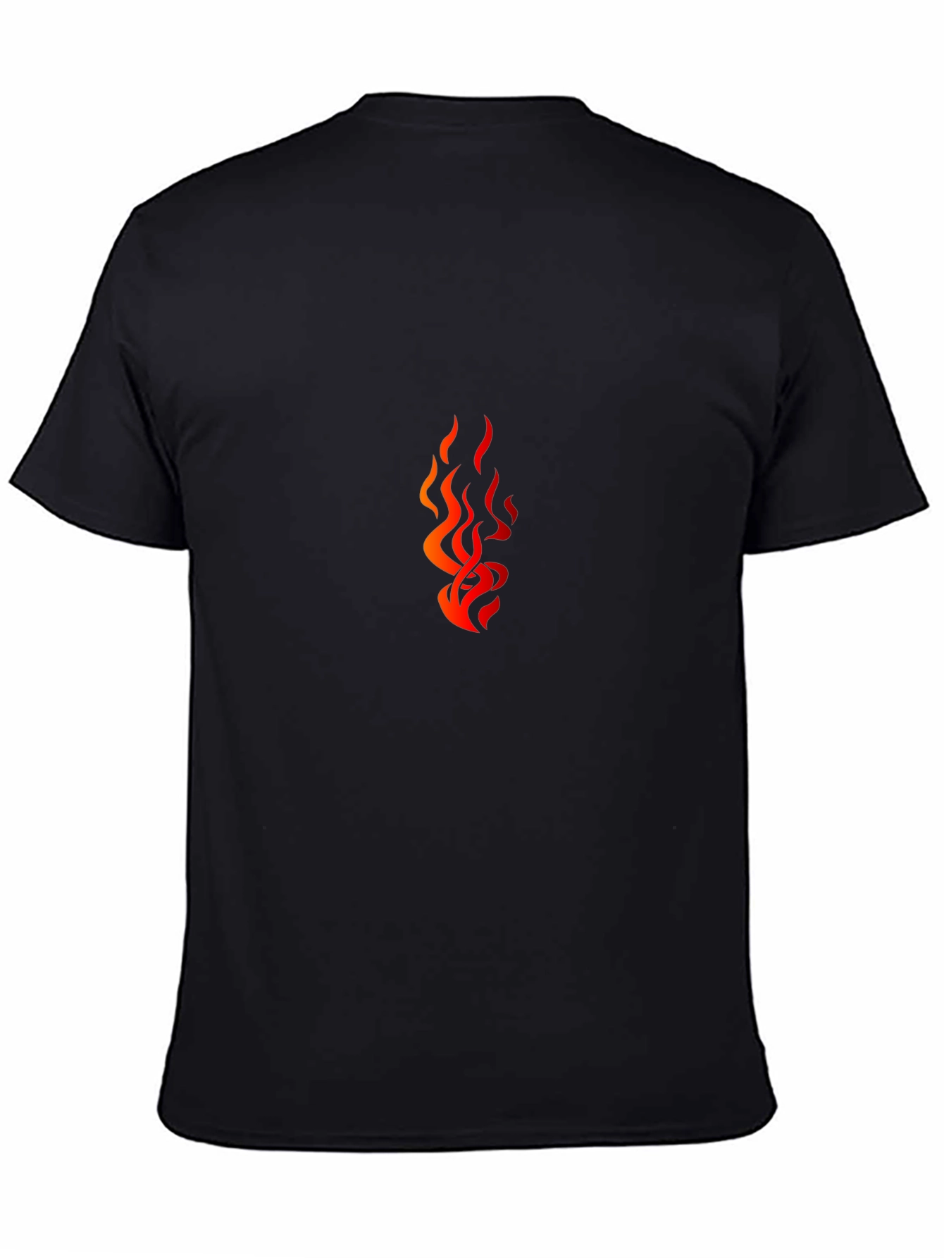 Flame Graphic Black T-Shirt