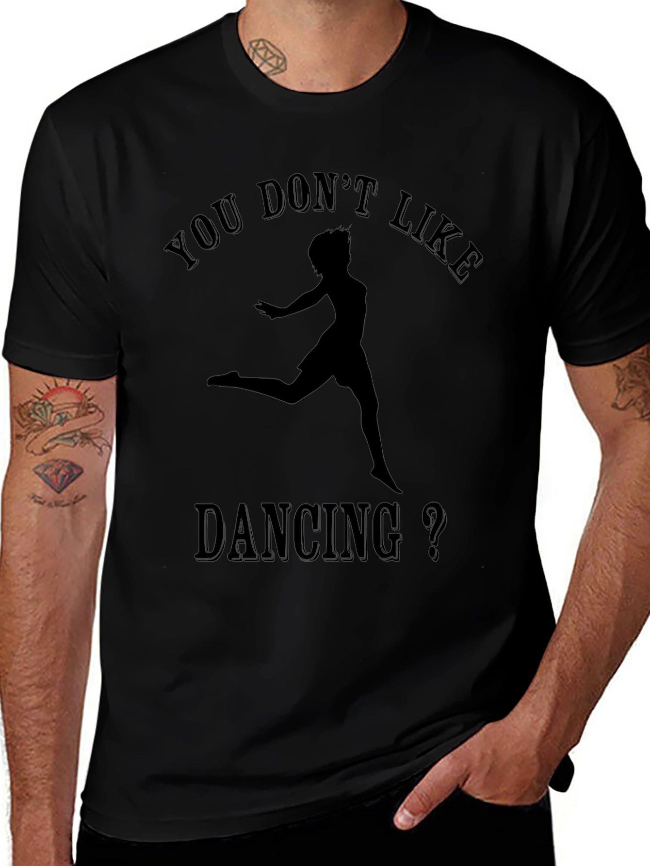 Dancing Silhouette T-Shirt - Unisex Black Tee