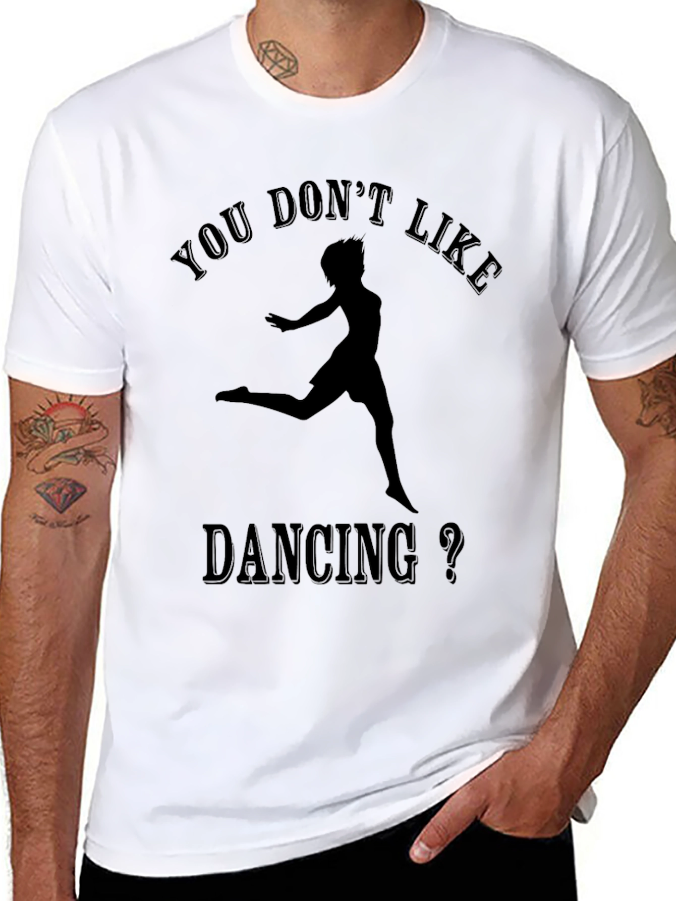 Dancing Silhouette T-Shirt - Unisex Black Tee