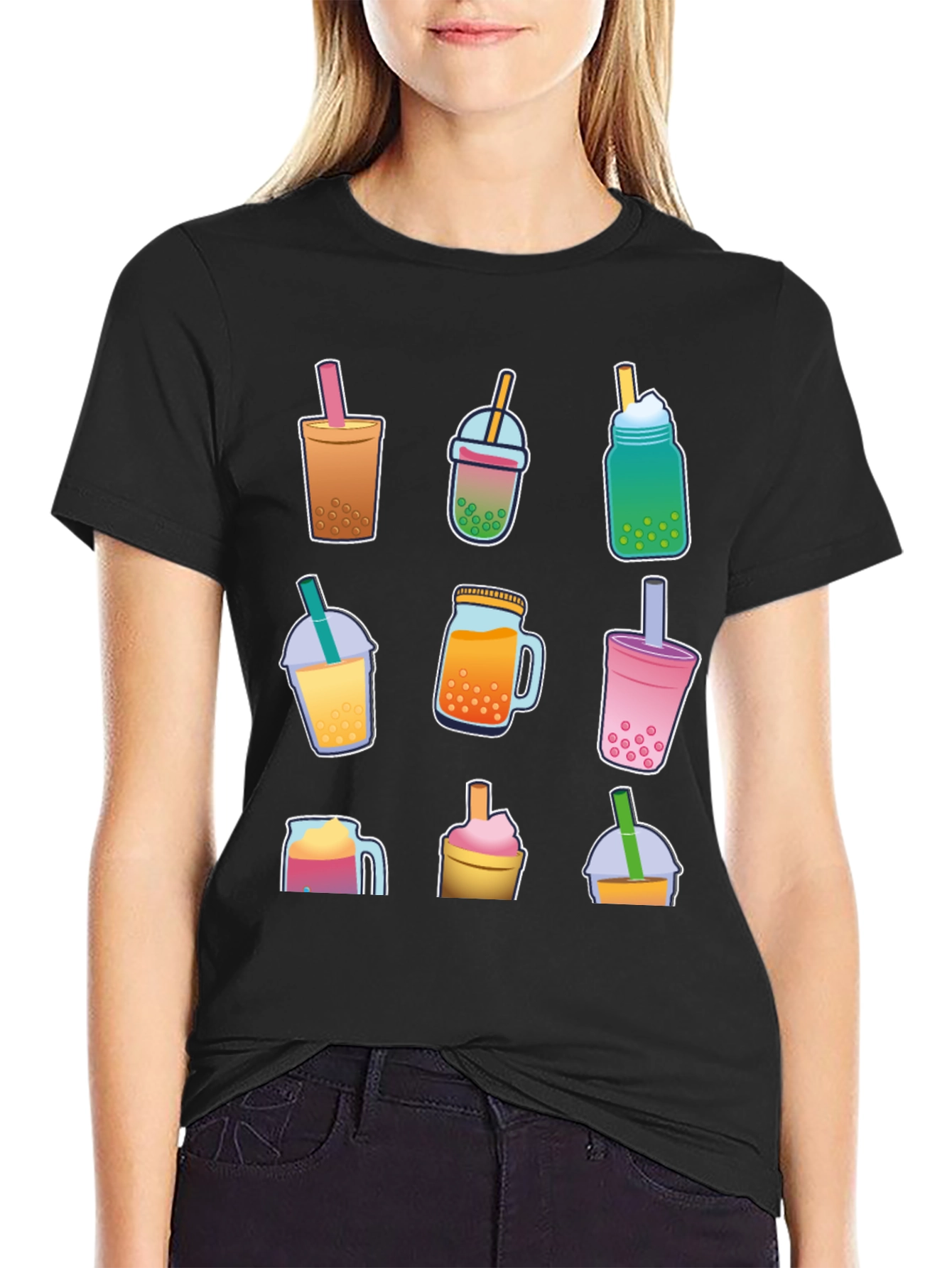 Boba Tea T-Shirt - Cute Drinks Graphic Tee