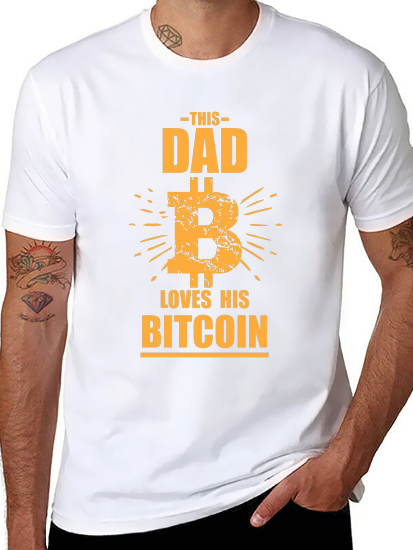 Bitcoin Dad Tee - Crypto Lover Shirt