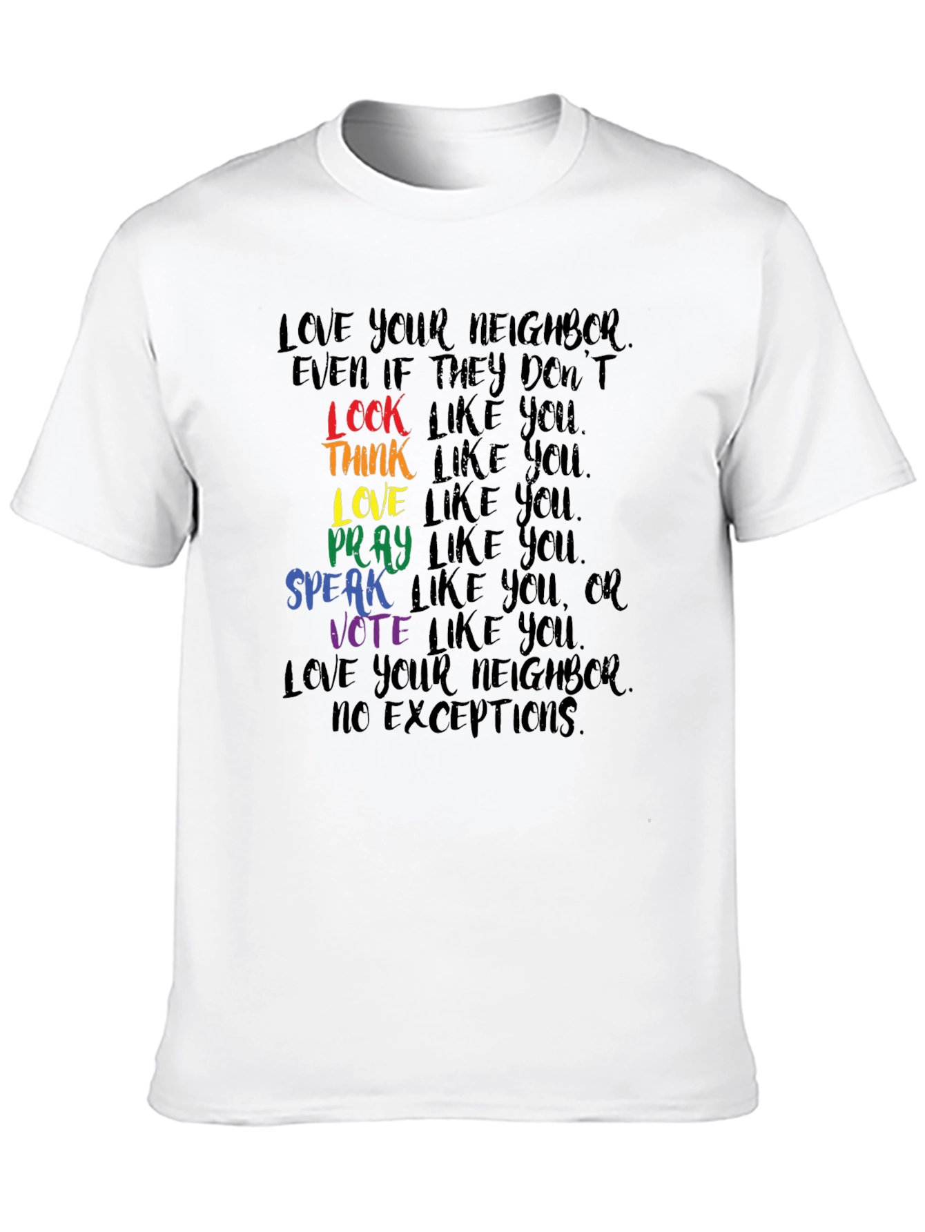 Love Your Neighbor T-Shirt - Equality & Inclusion