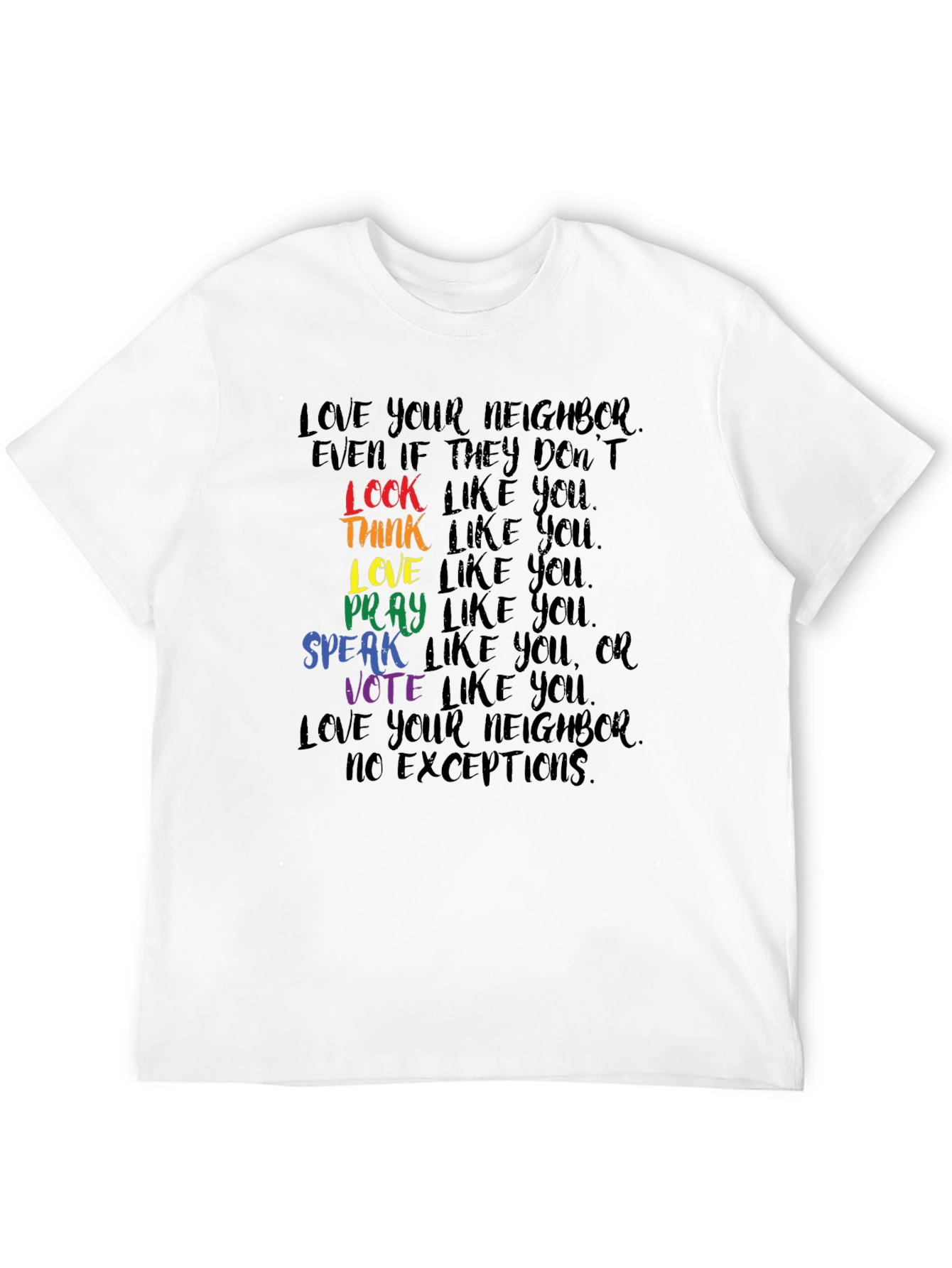 Love Your Neighbor T-Shirt - Equality & Inclusion