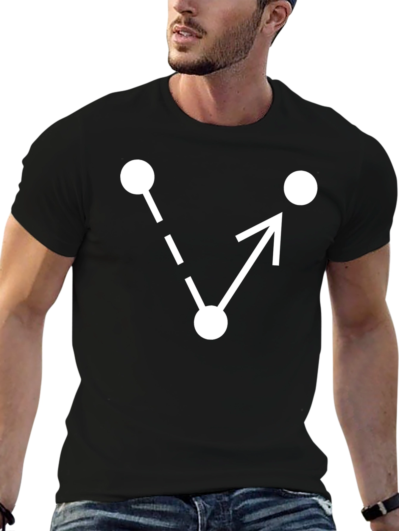 Geometric Arrow T-Shirt - Minimalist Design
