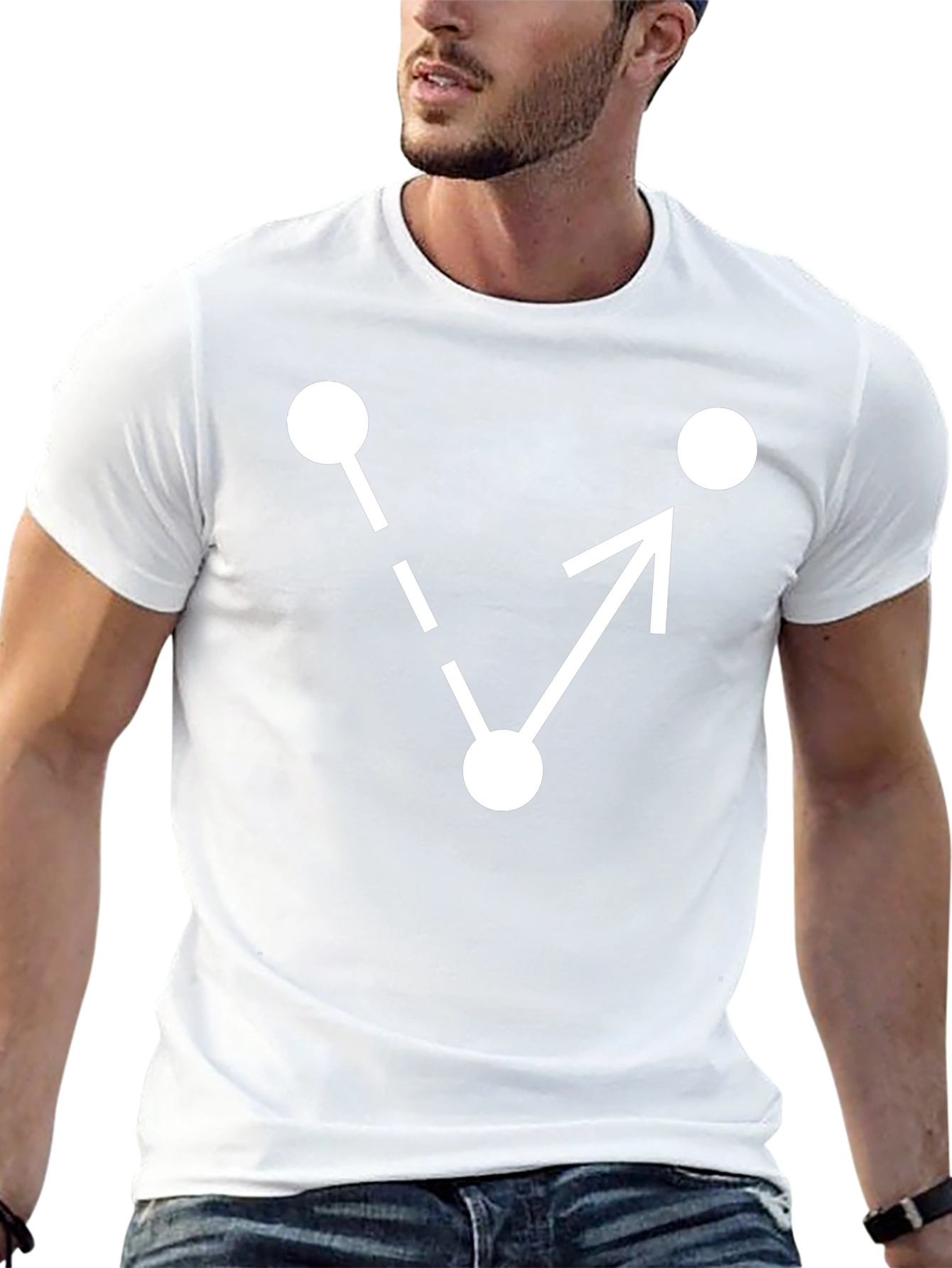 Geometric Arrow T-Shirt - Minimalist Design