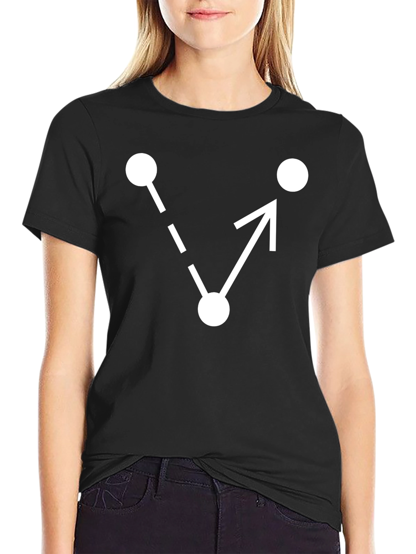 Geometric Arrow T-Shirt - Minimalist Design