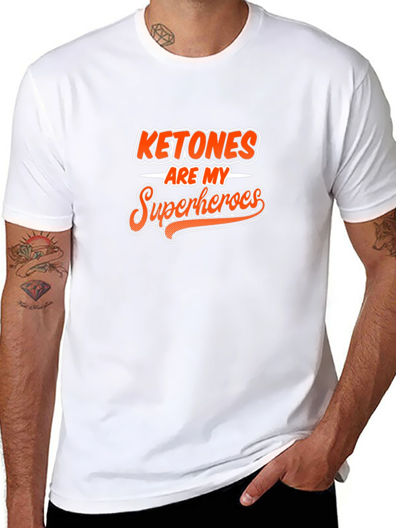 Ketones Are My Superheroes Black Graphic Tee