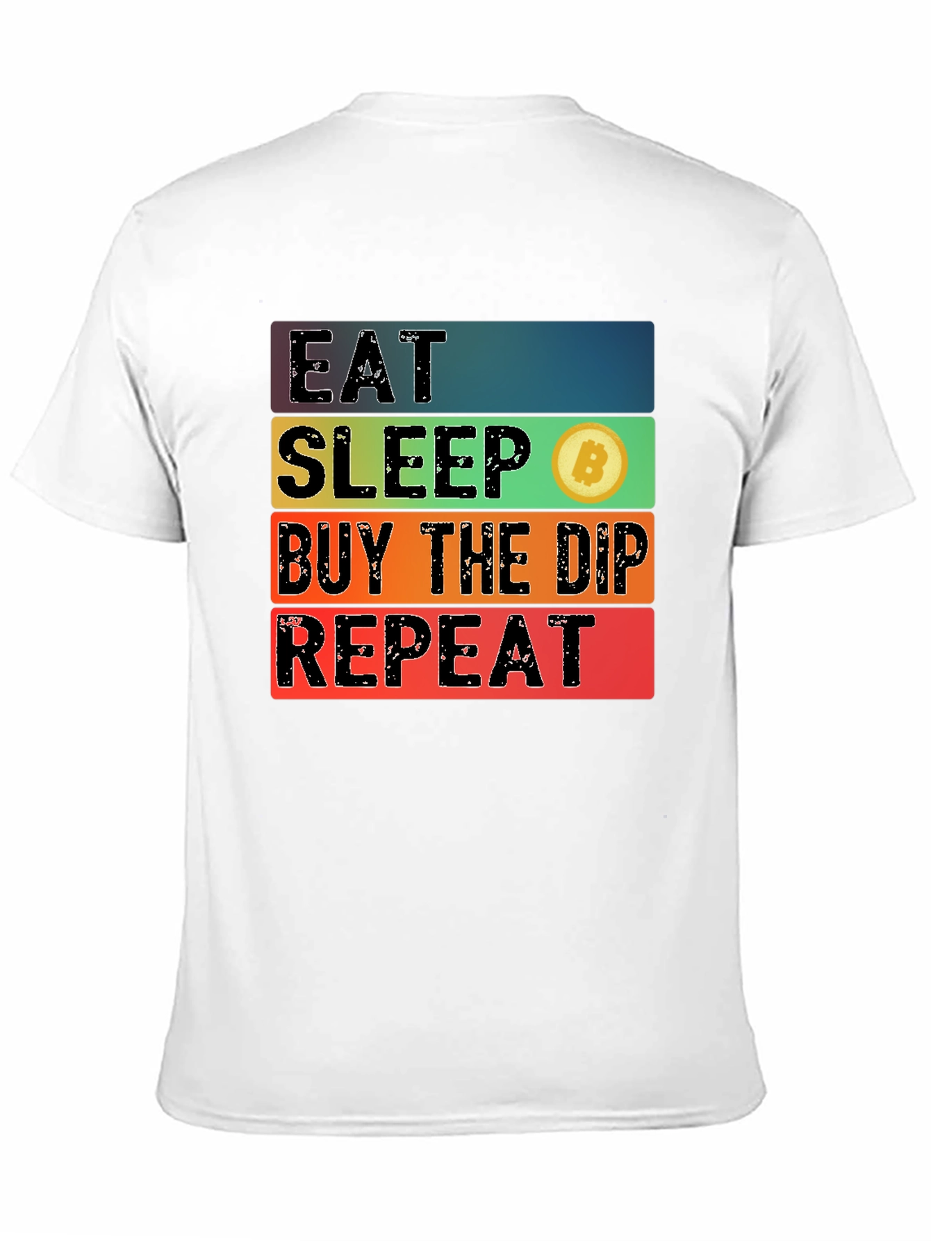 Eat Sleep Bitcoin Dip Repeat Black T-Shirt