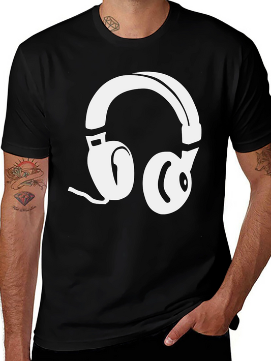 Headphone Graphic Tee - Stylish Music Lover Shirt