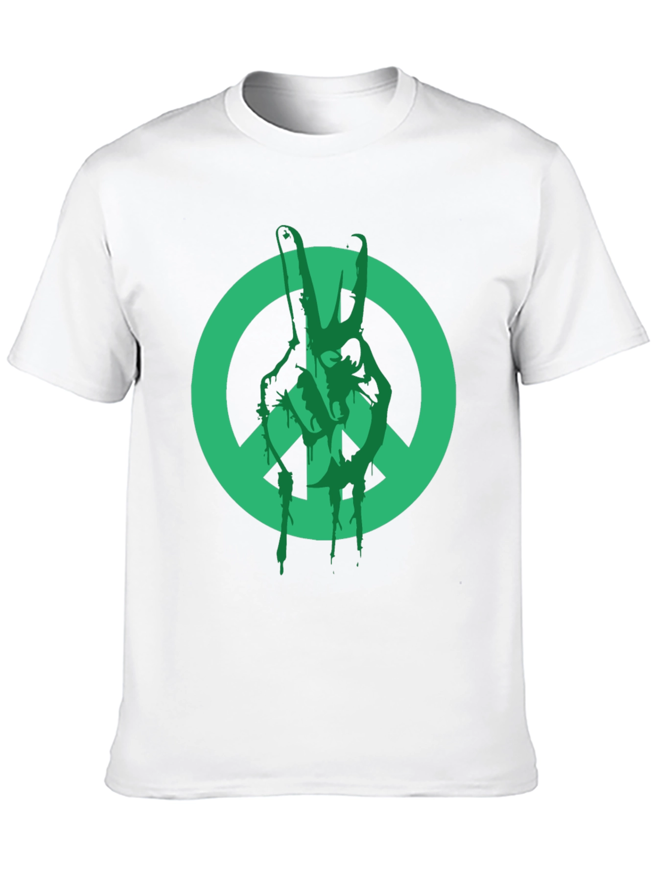 Peace Sign Graphic T-Shirt - Black