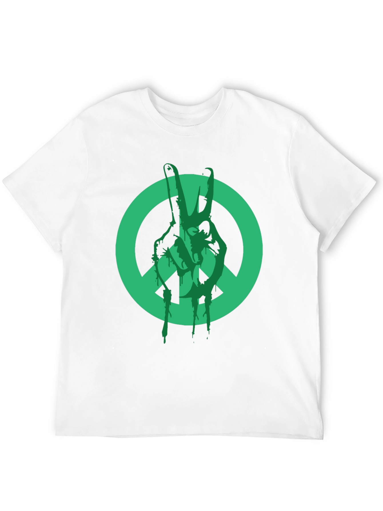 Peace Sign Graphic T-Shirt - Black
