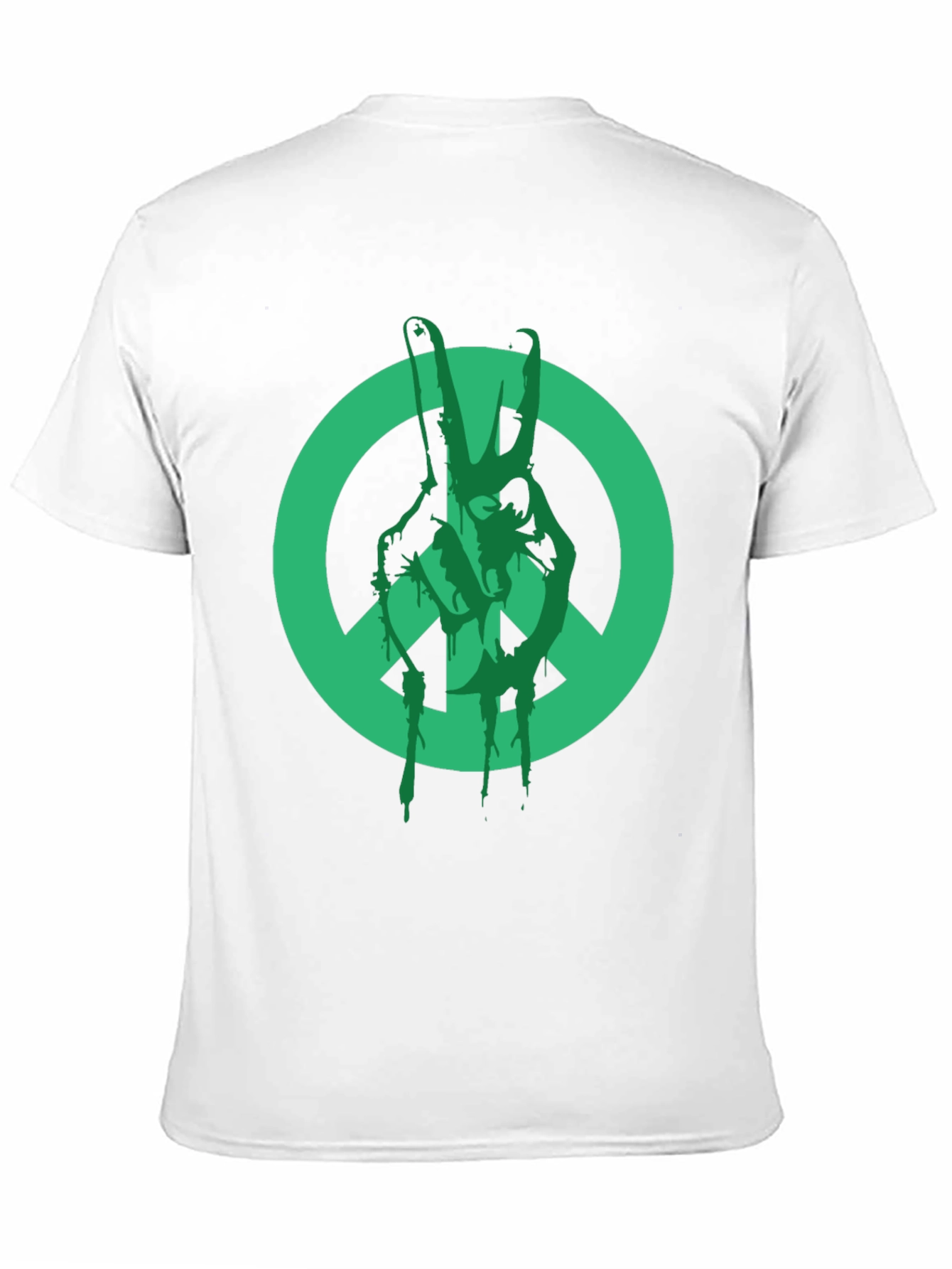 Peace Sign Graphic T-Shirt - Black