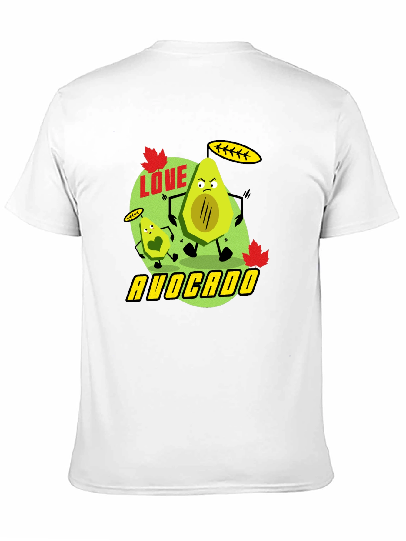 Love Avocado Black T-Shirt