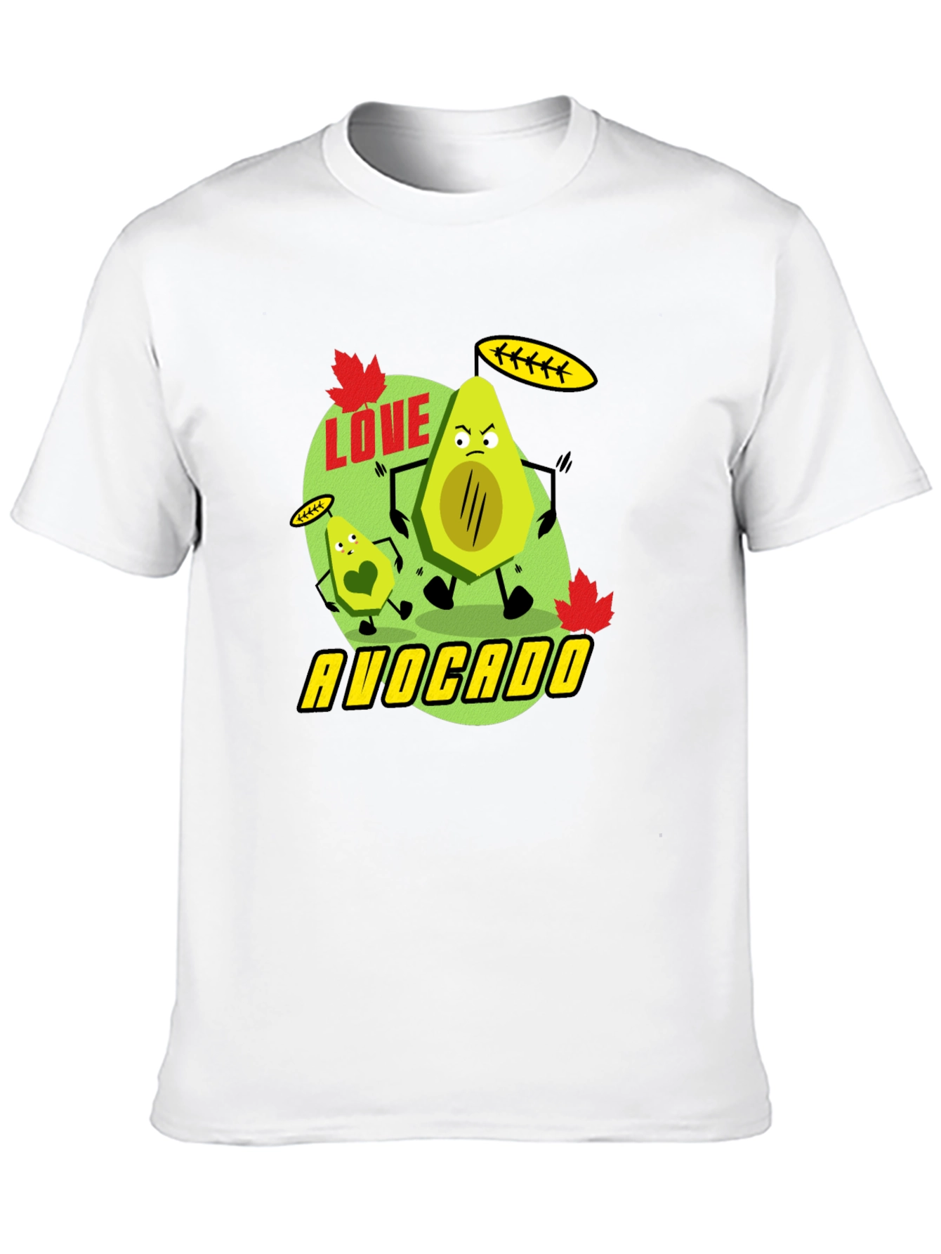 Love Avocado Black T-Shirt
