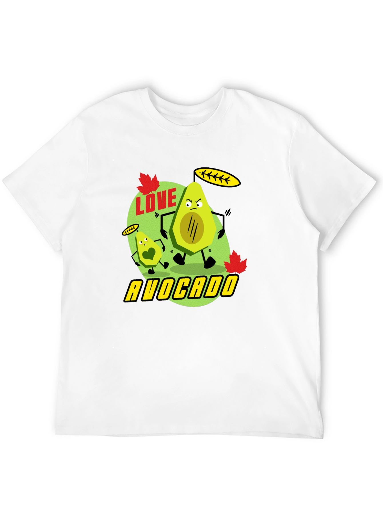 Love Avocado Black T-Shirt