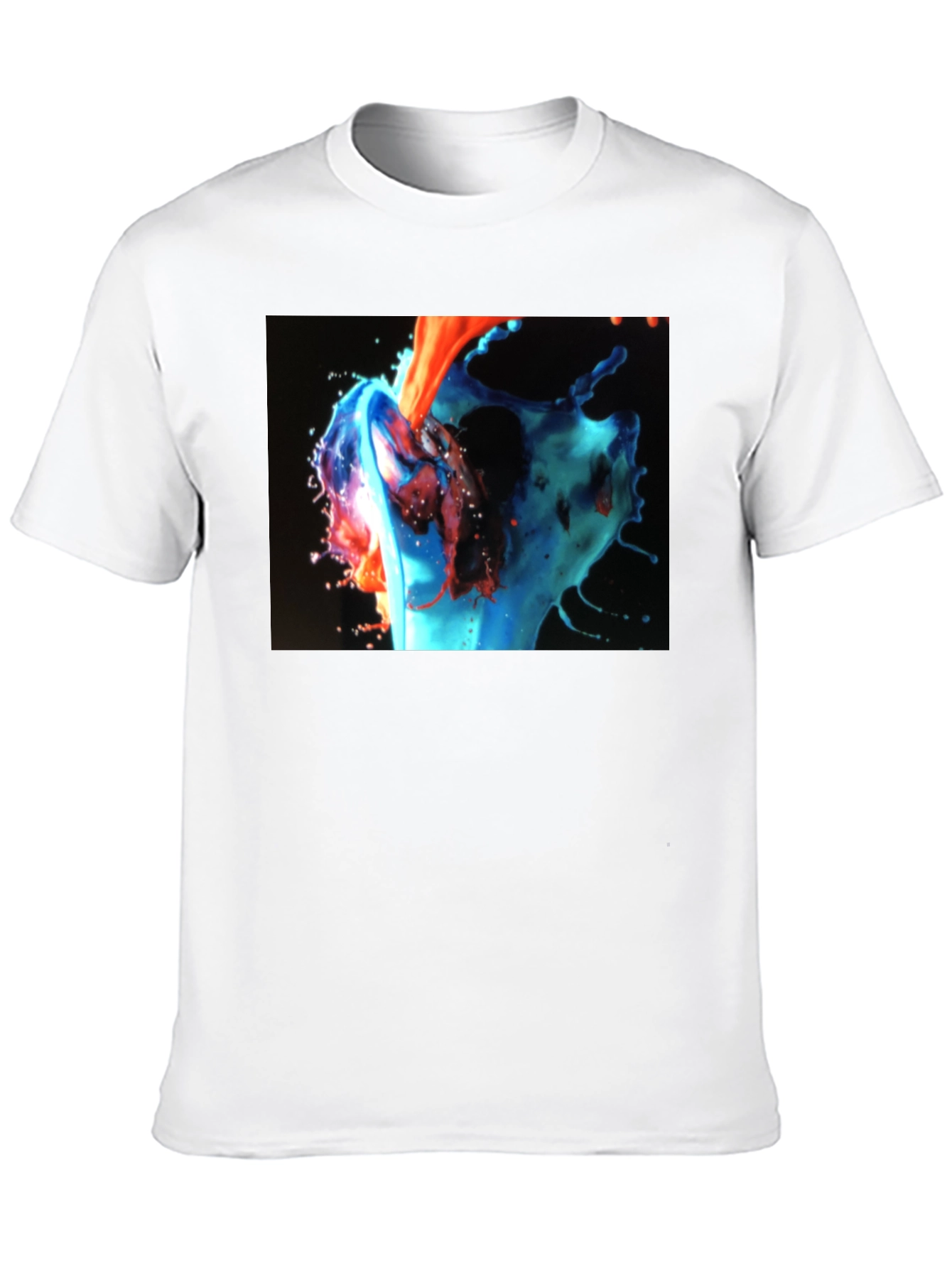 Abstract Fluid Art Black T-Shirt