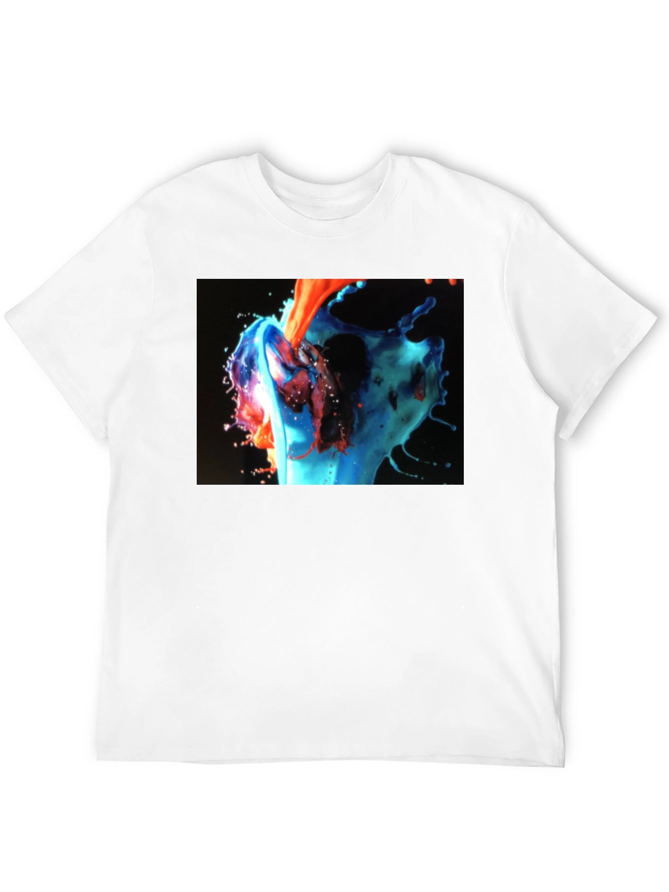 Abstract Fluid Art Black T-Shirt